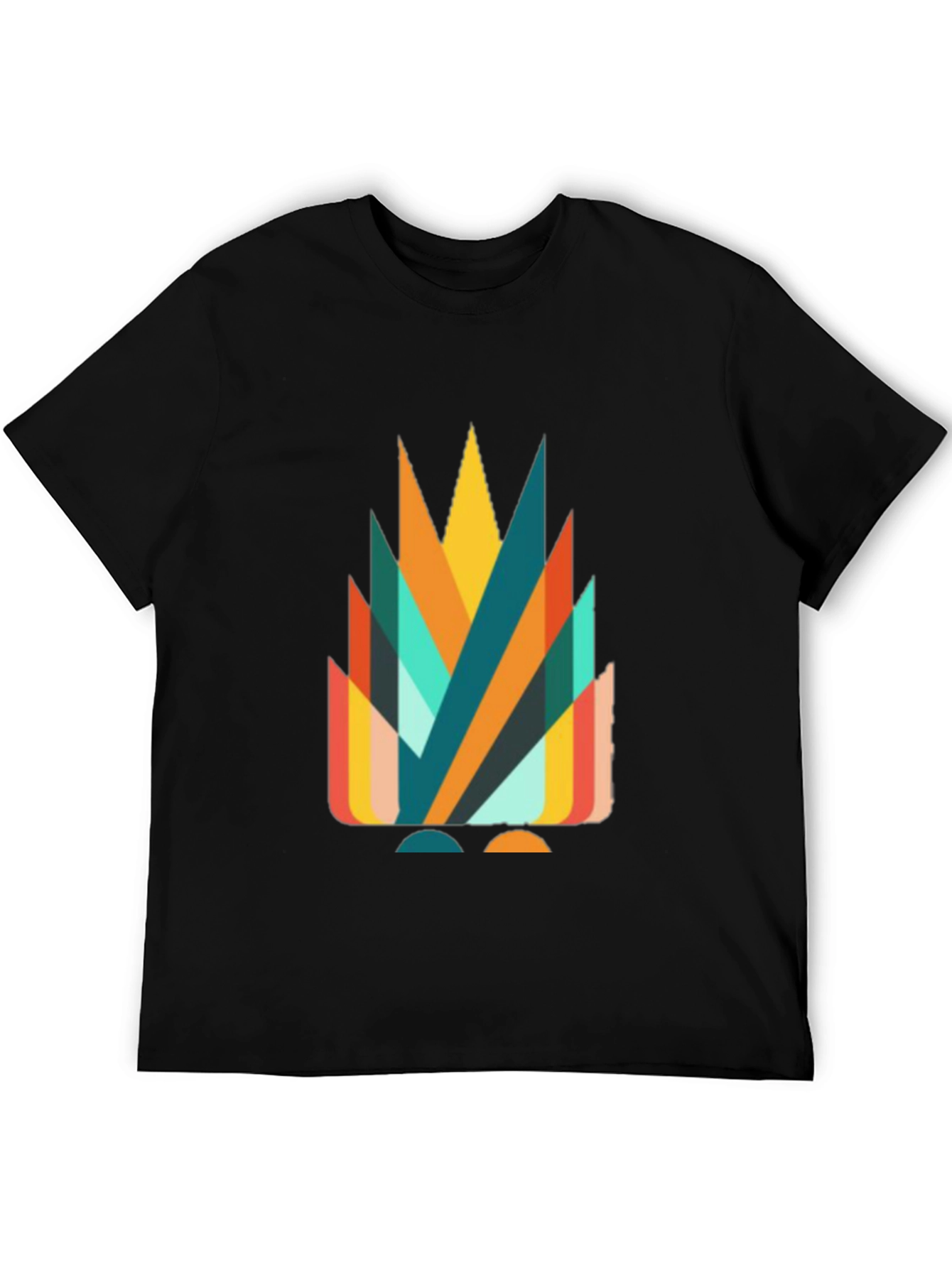 Geometric Abstract Graphic Tee - Stylish Casual Wear
