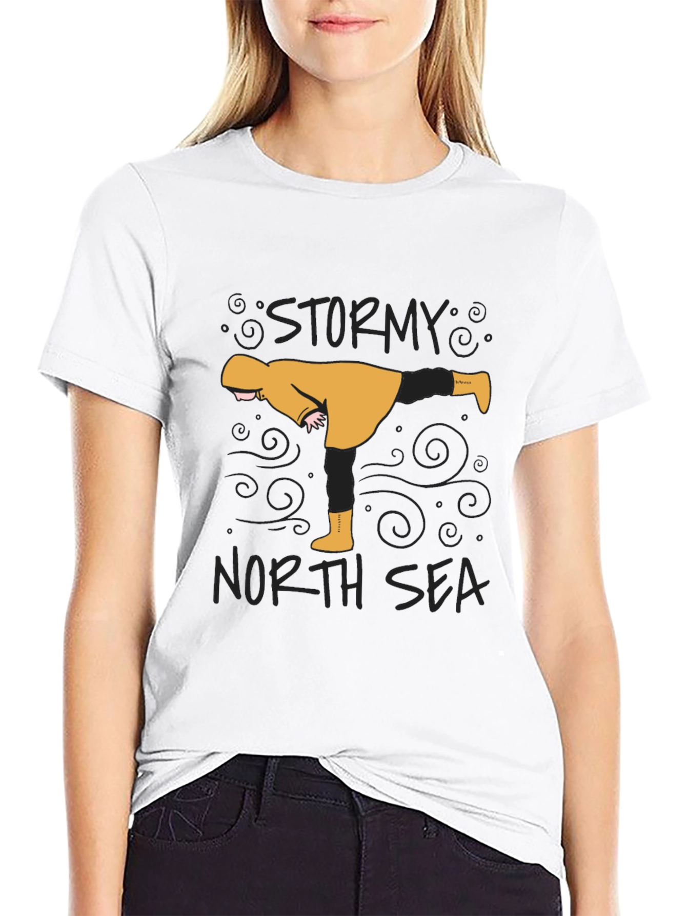 Stormy North Sea Graphic T-Shirt