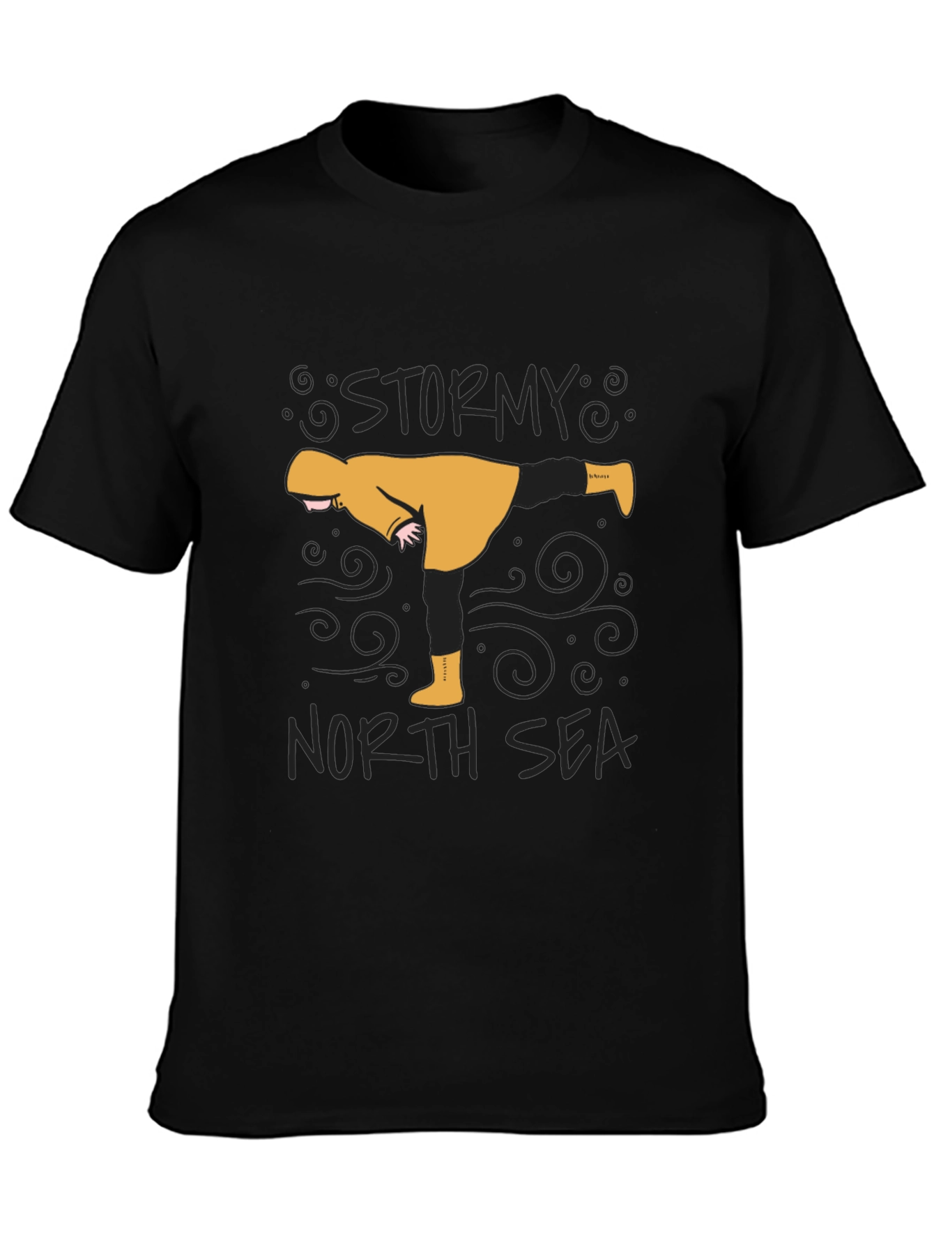 Stormy North Sea Graphic T-Shirt
