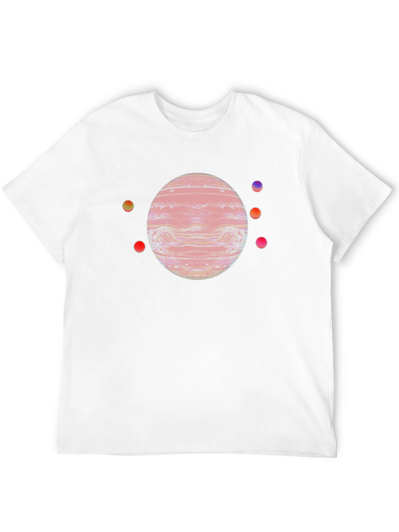 Jupiter Planet Graphic Tee - Black Cotton Blend