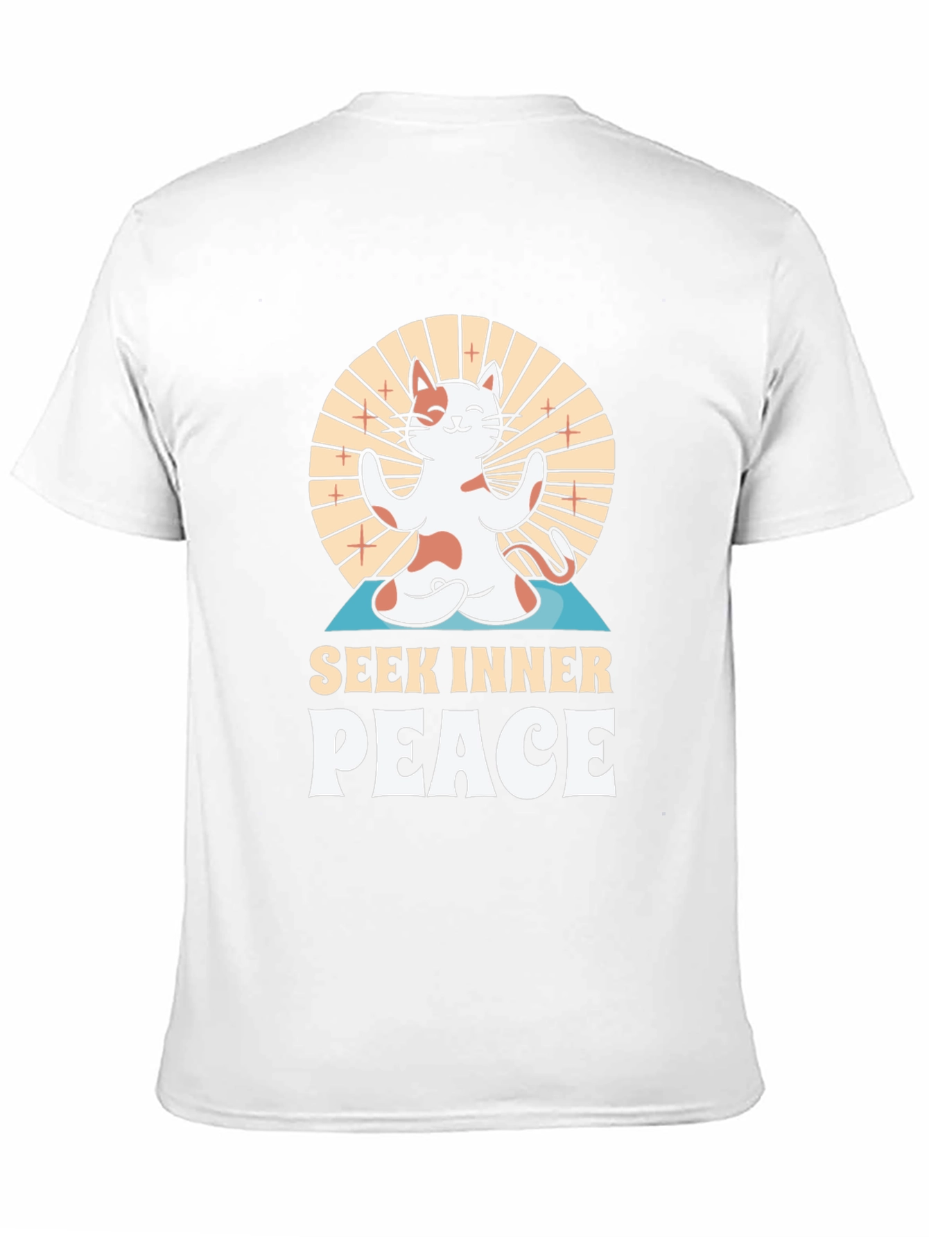 Seek Inner Peace Yoga Cat T-Shirt