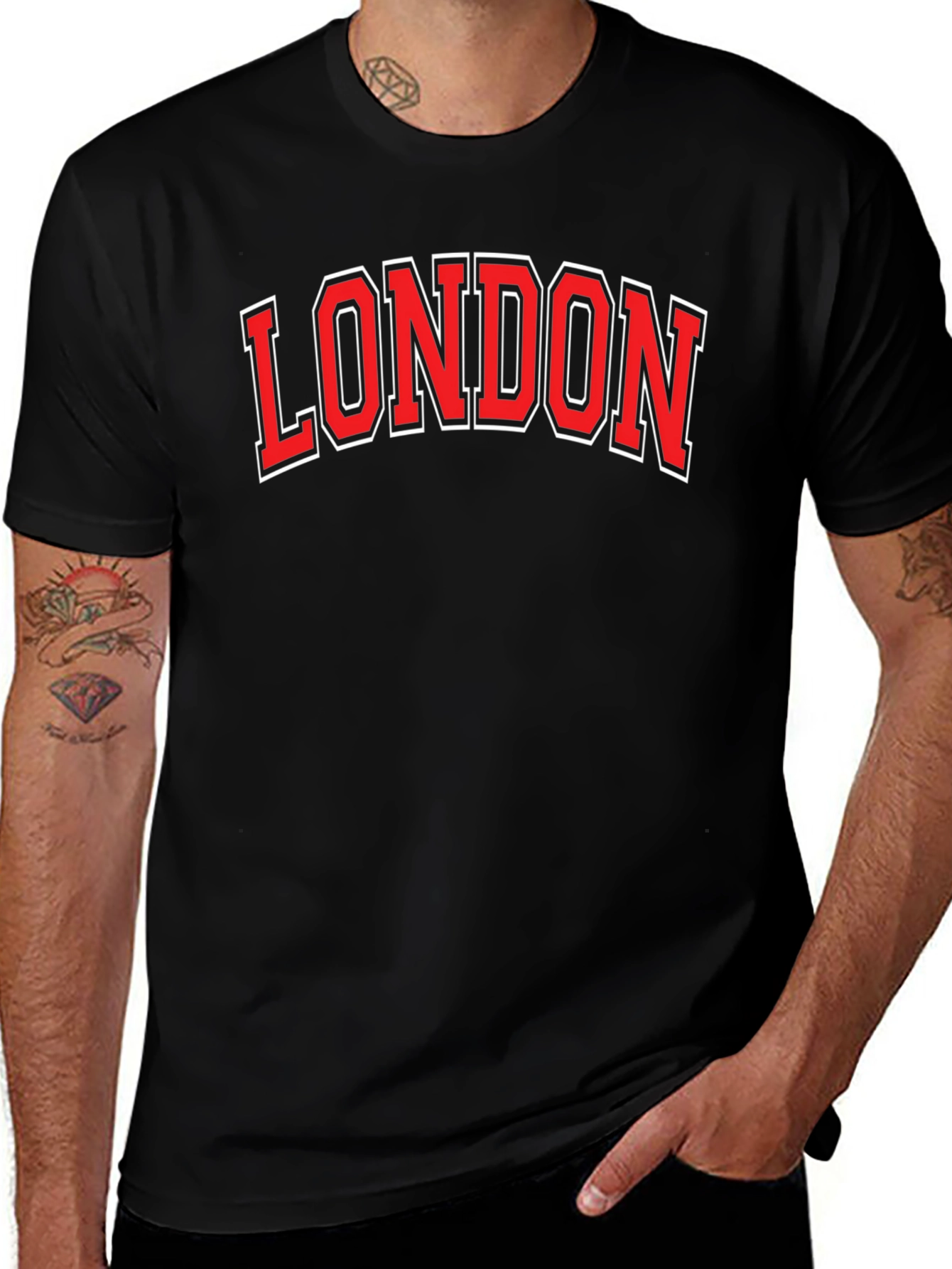 London Text Graphic T-Shirt - Casual Style