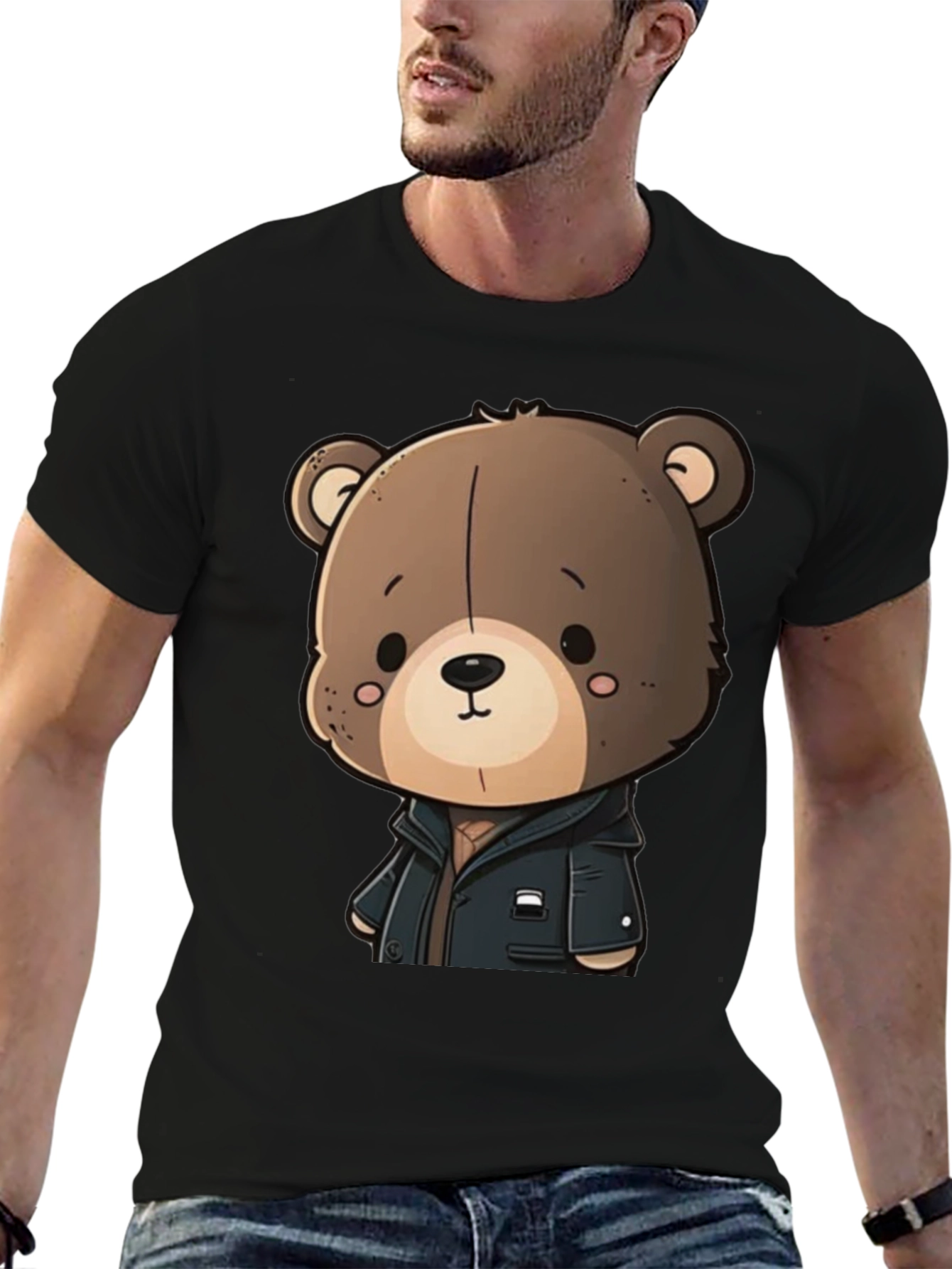 Cute Teddy Bear Graphic T-Shirt