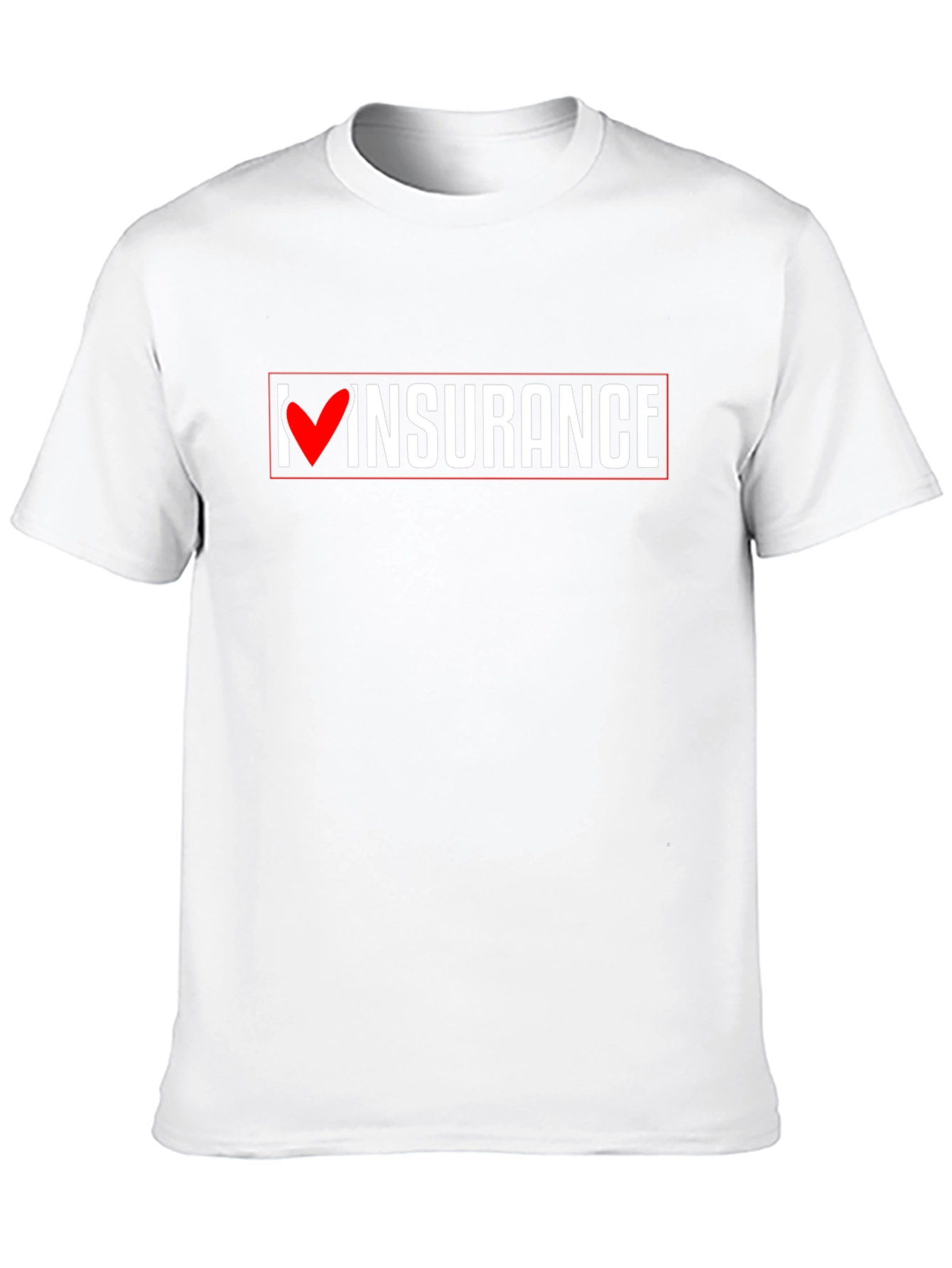 I Heart Insurance Black Cotton T-Shirt