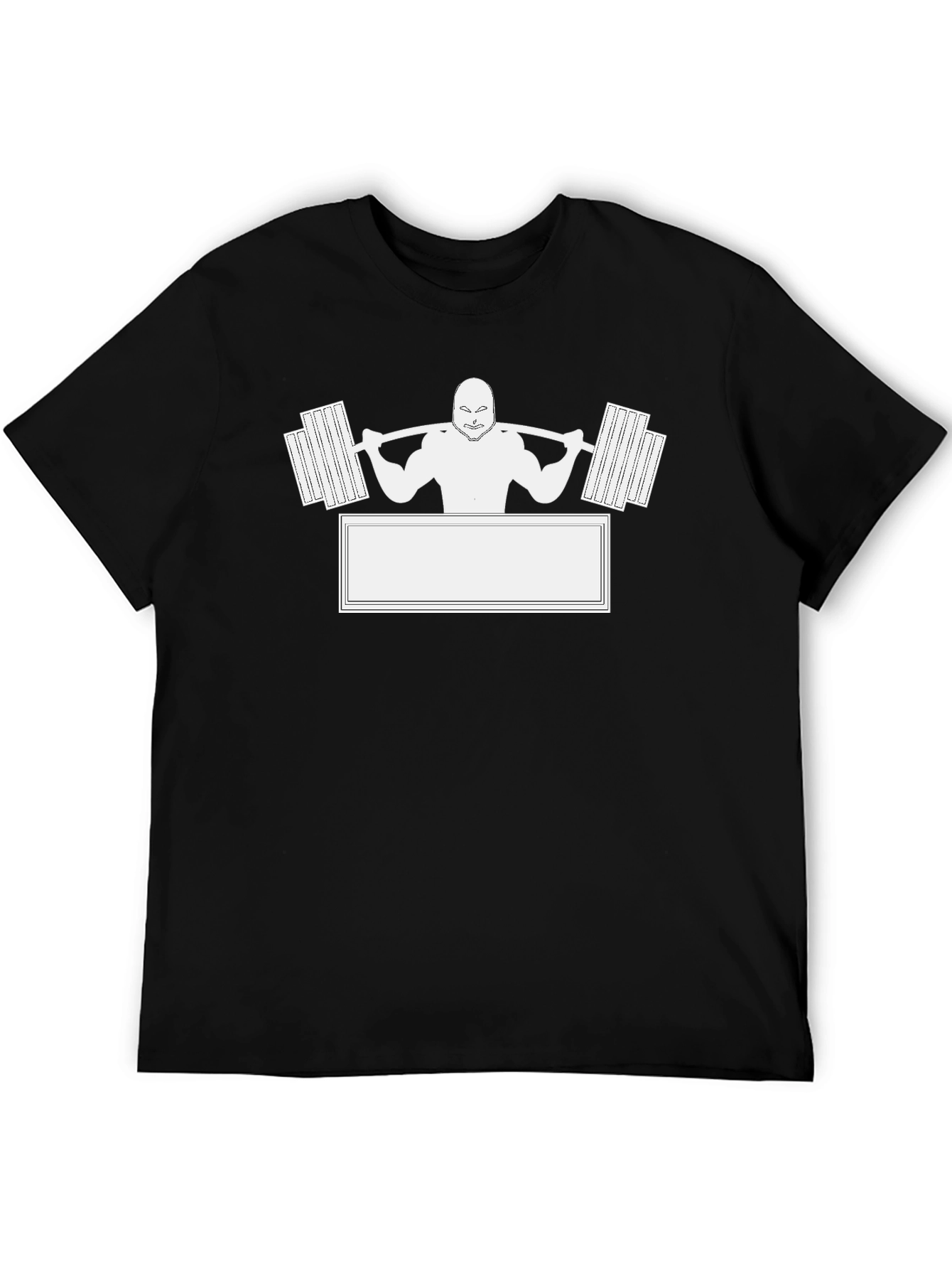 Black Weightlifting Graphic Tee - Gym Motivation Shirt