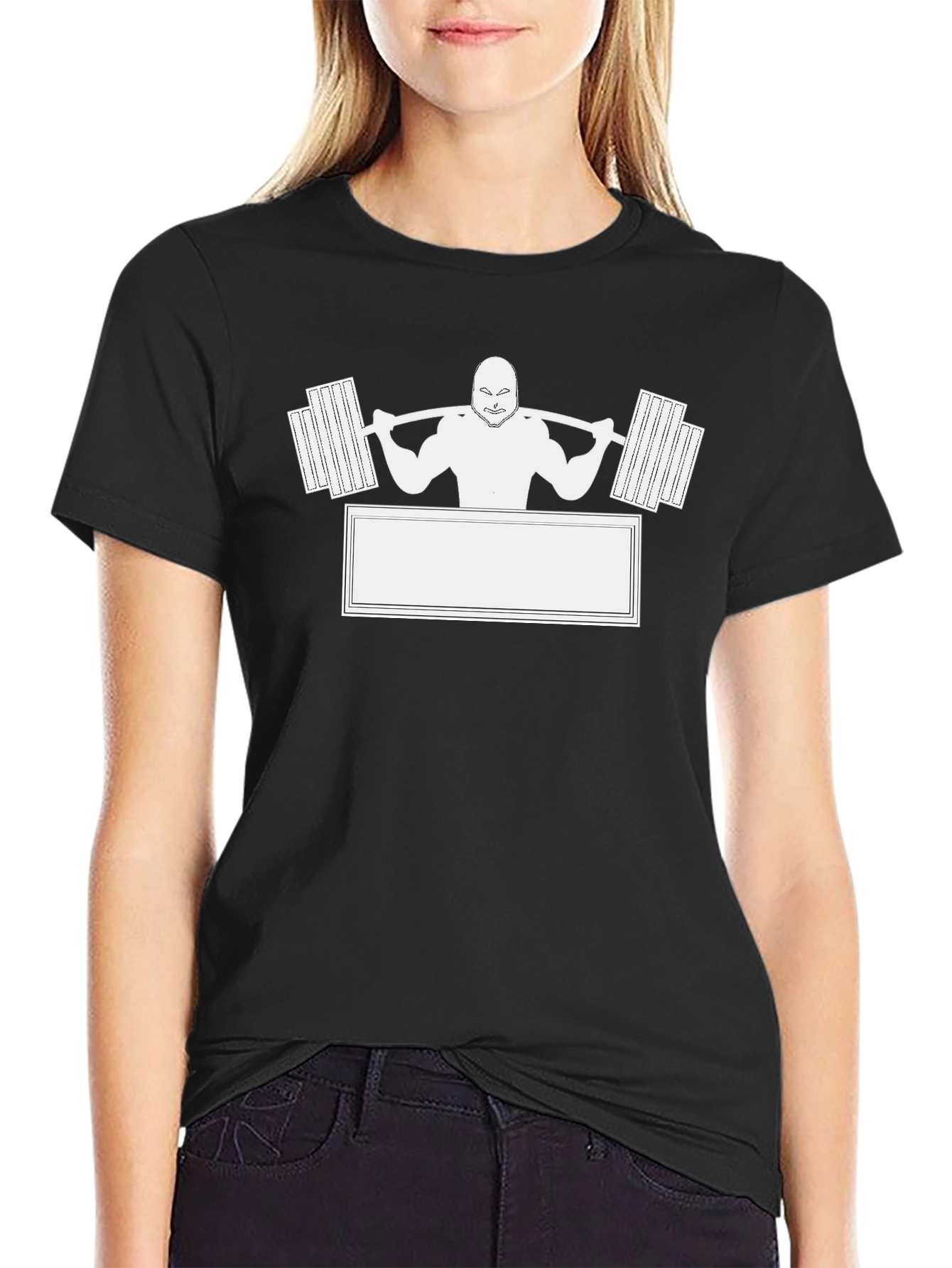 Black Weightlifting Graphic Tee - Gym Motivation Shirt