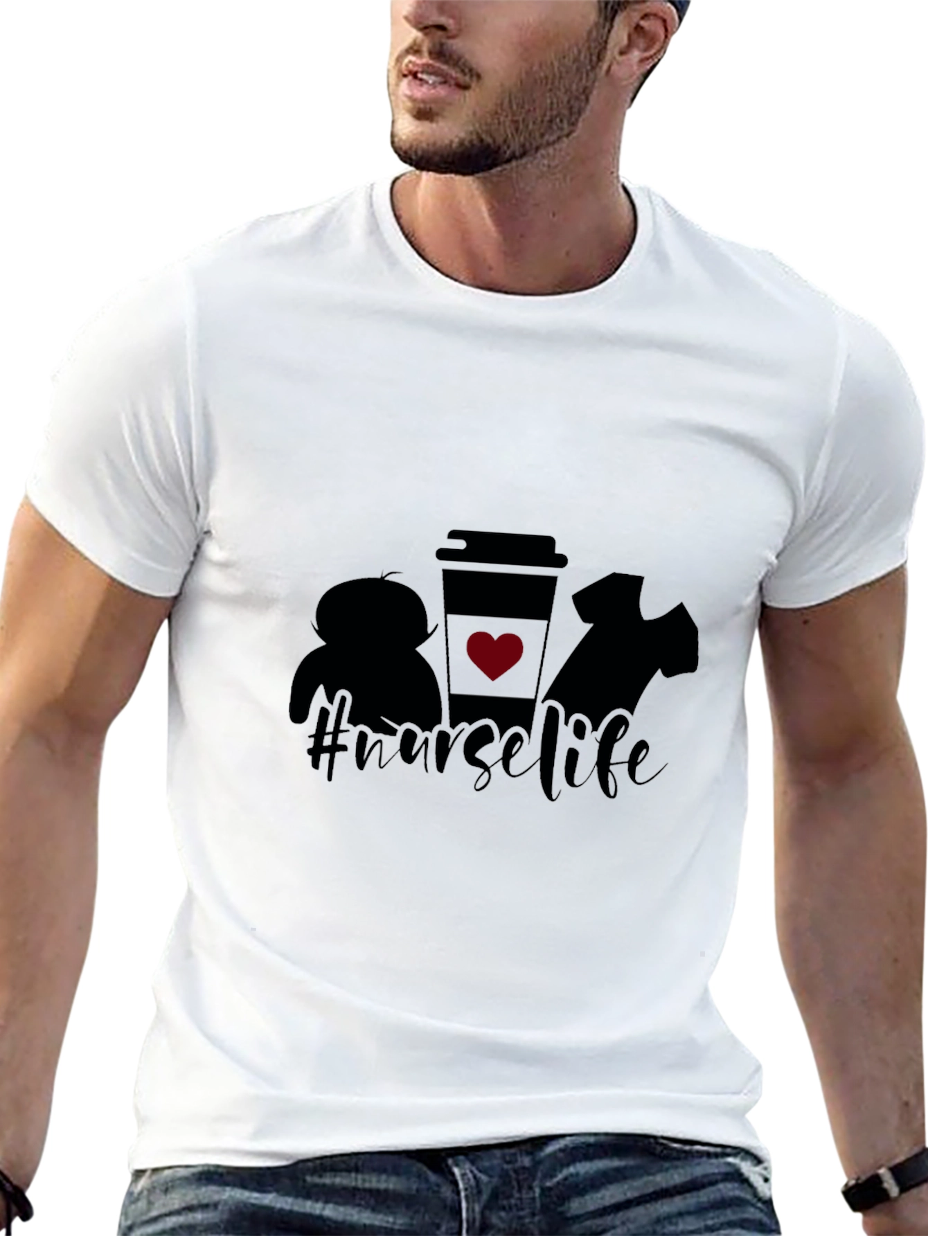 Nurse Life Graphic Tee - Unisex Black T-Shirt
