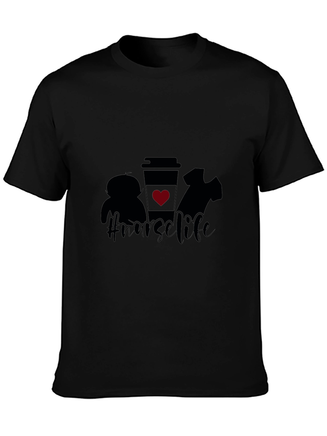 Nurse Life Graphic Tee - Unisex Black T-Shirt