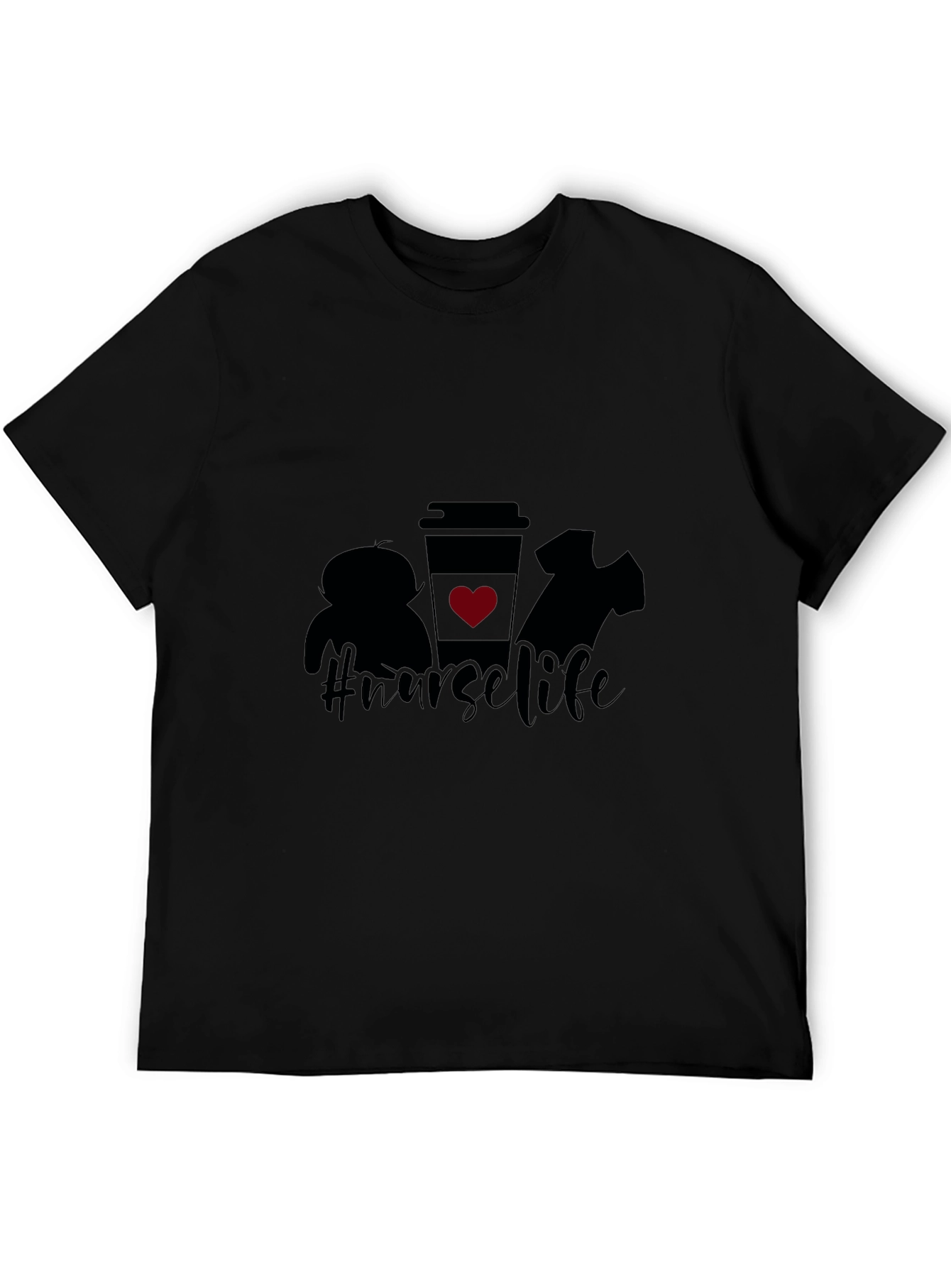 Nurse Life Graphic Tee - Unisex Black T-Shirt