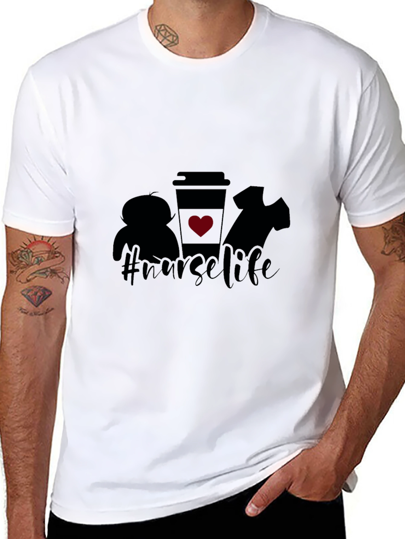 Nurse Life Graphic Tee - Unisex Black T-Shirt