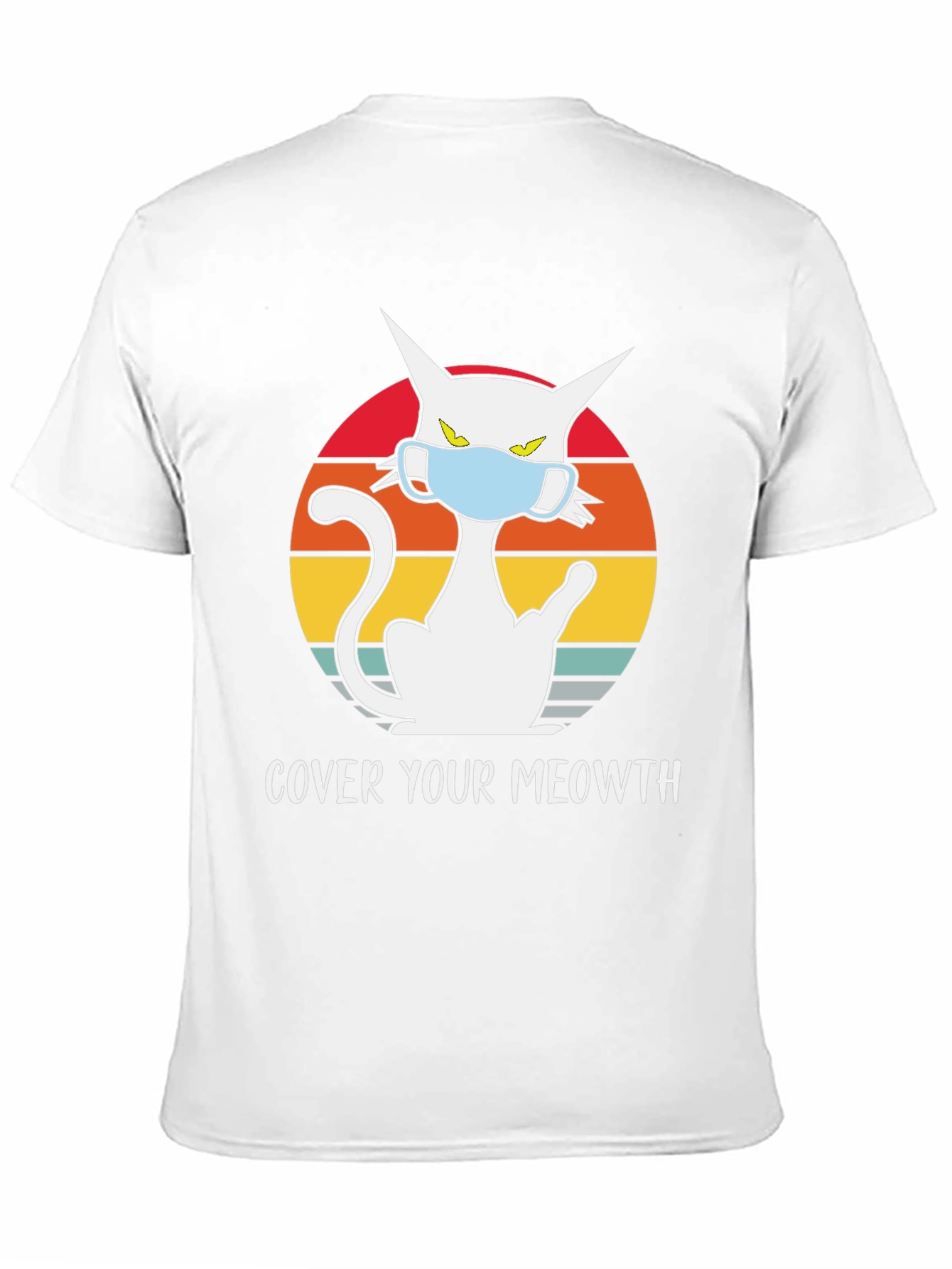 Cover Your Meowth T-Shirt - Cat Mask Graphic Tee