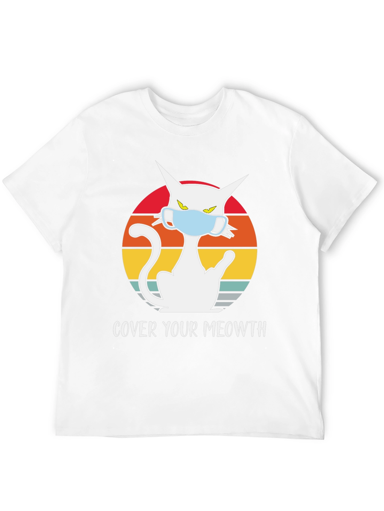 Cover Your Meowth T-Shirt - Cat Mask Graphic Tee
