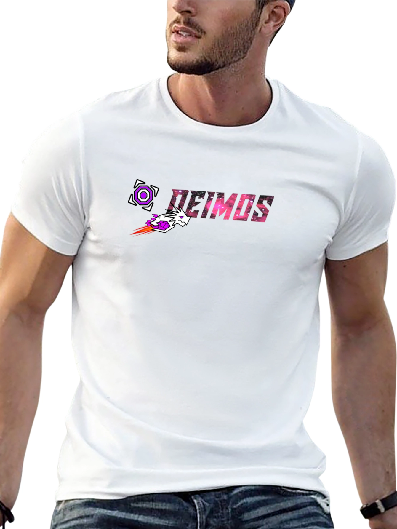 Deimos Graphic Tee - Black Cotton Blend