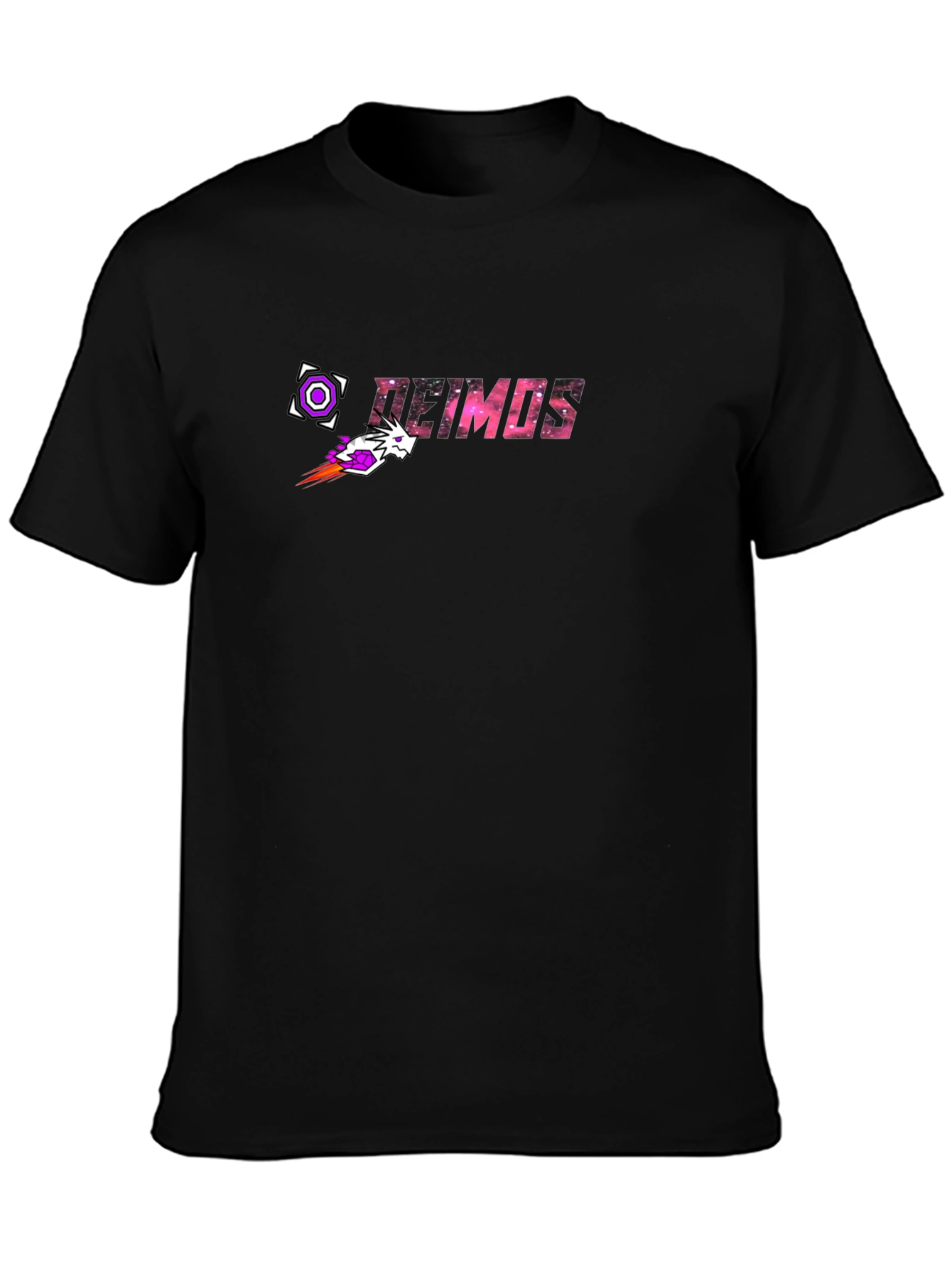 Deimos Graphic Tee - Black Cotton Blend