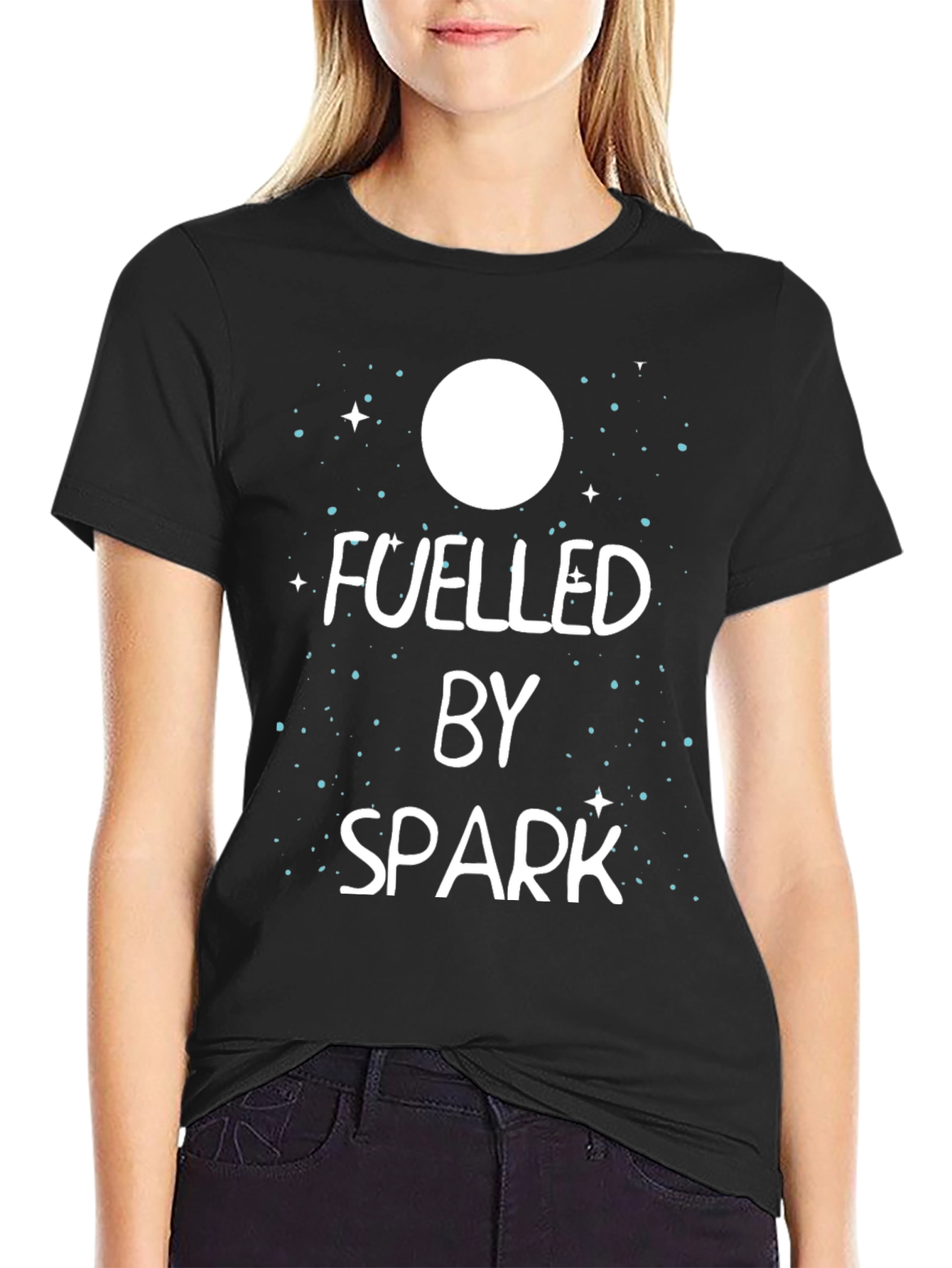 Fuelled by Spark Graphic T-Shirt - Mens Black Tee