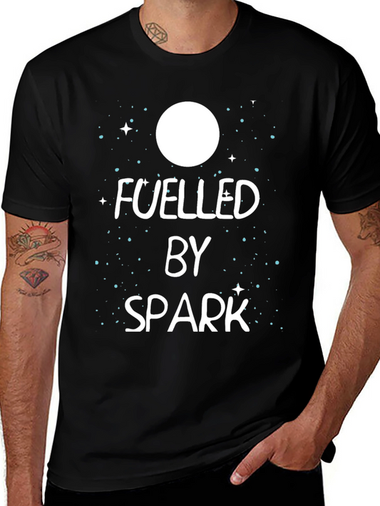 Fuelled by Spark Graphic T-Shirt - Mens Black Tee