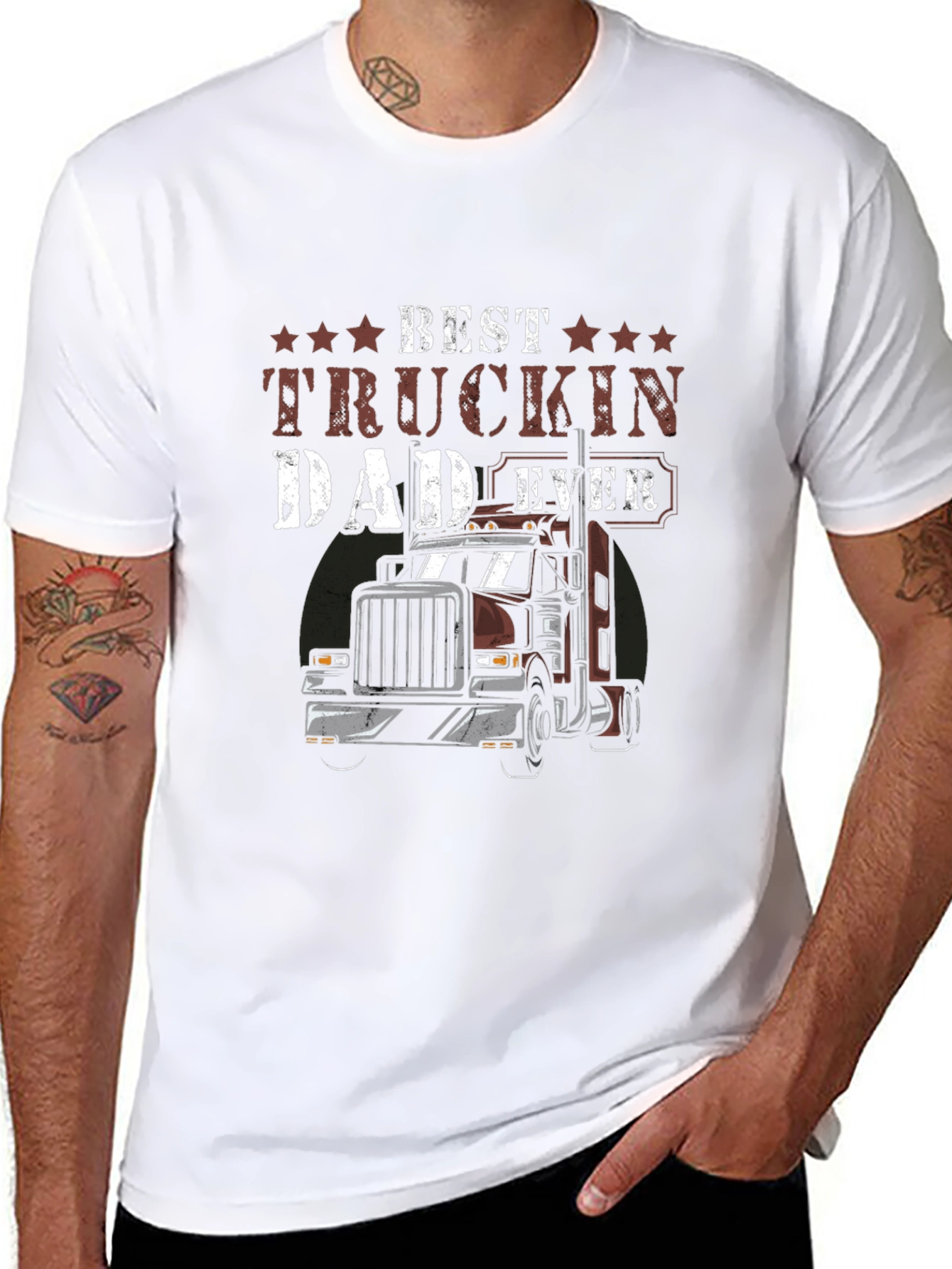 Best Truckin Dad Ever T-Shirt
