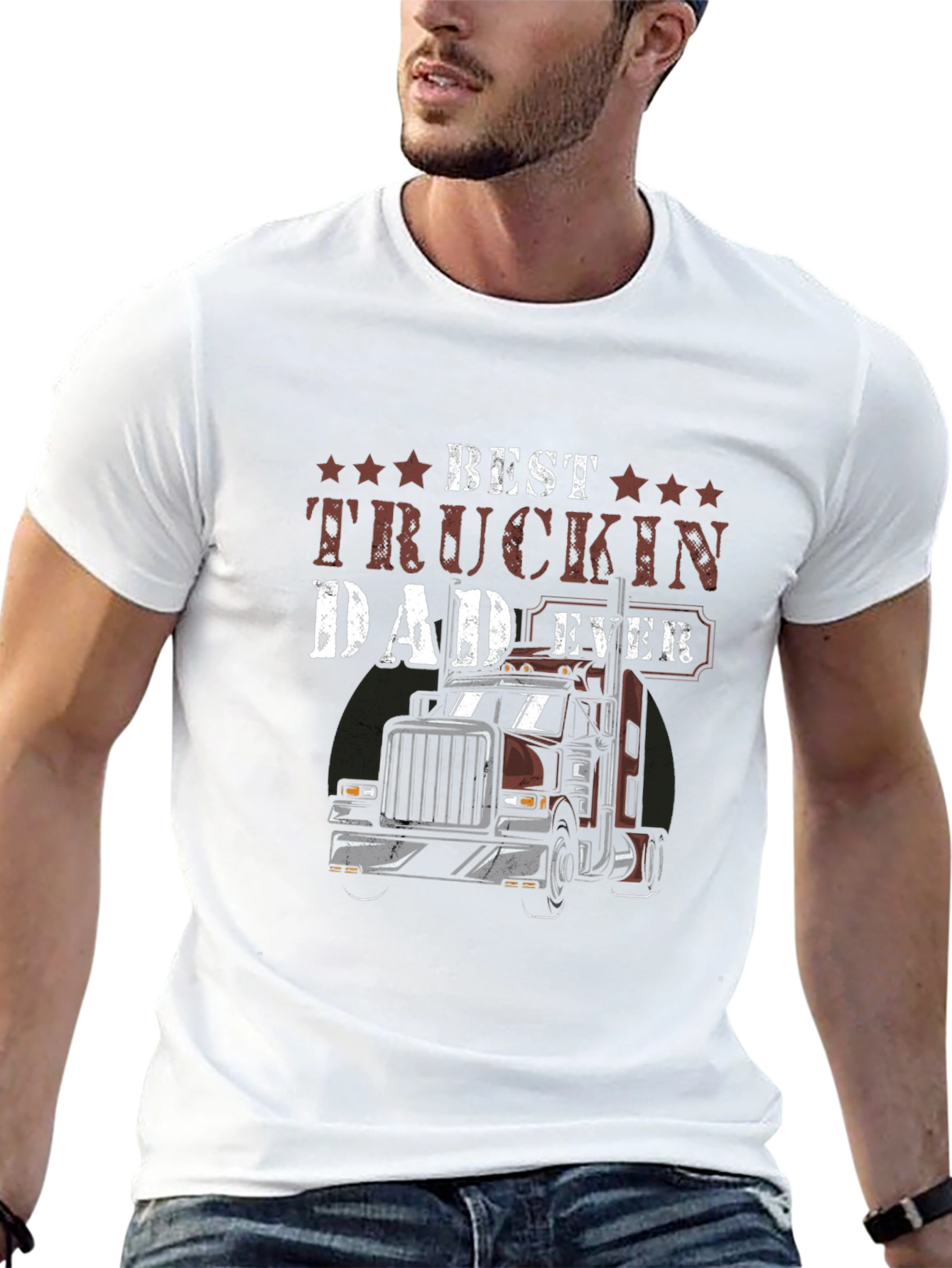Best Truckin Dad Ever T-Shirt
