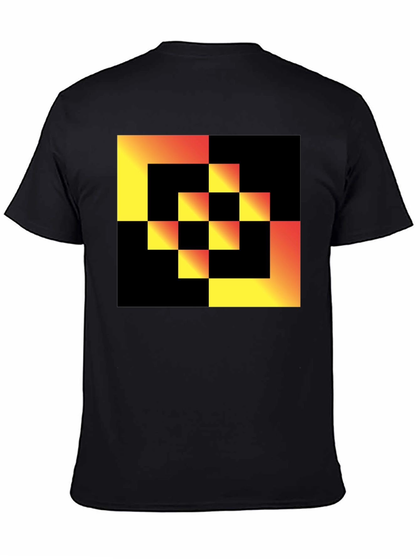 Geometric Gradient Square T-Shirt