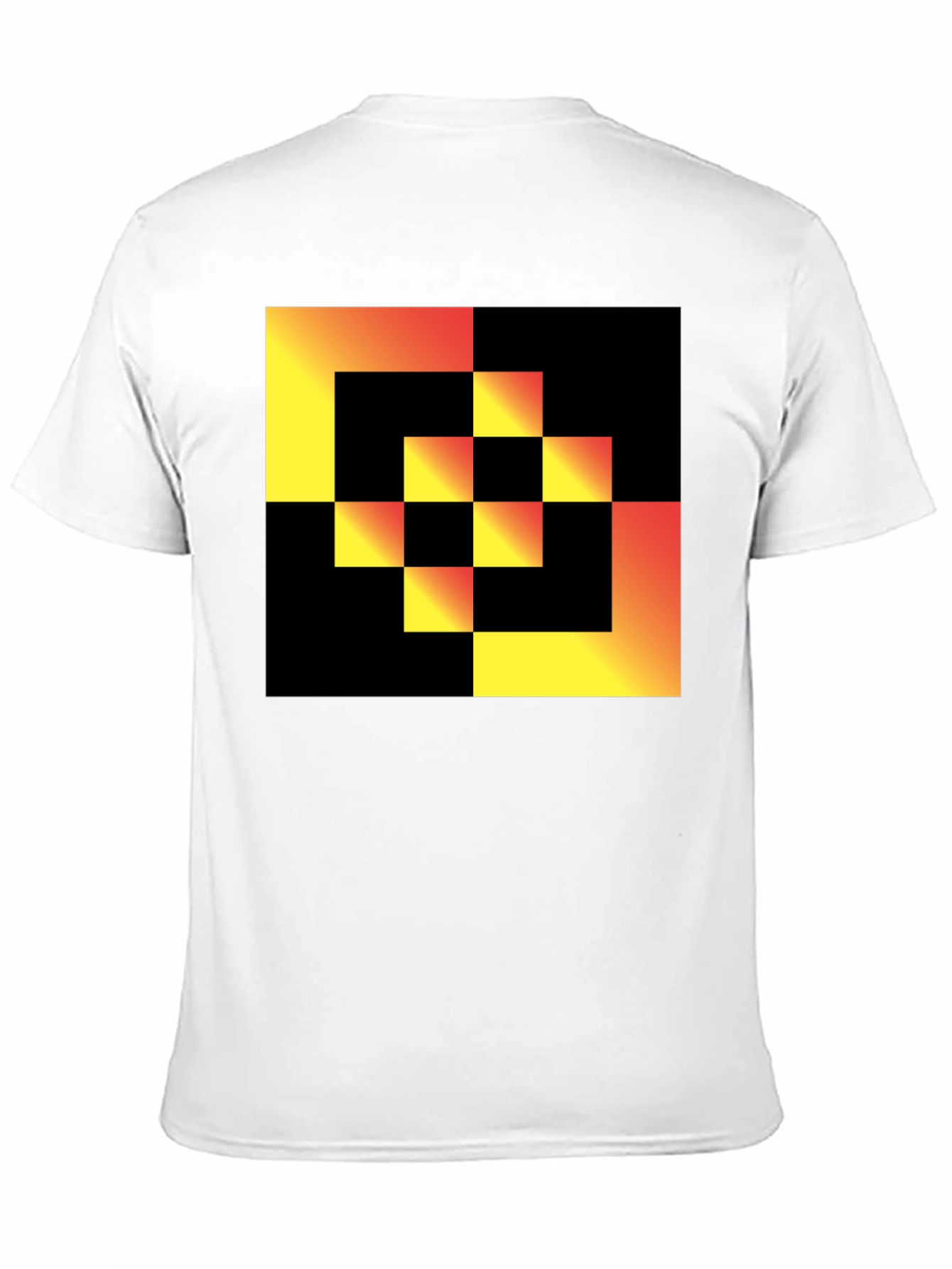 Geometric Gradient Square T-Shirt