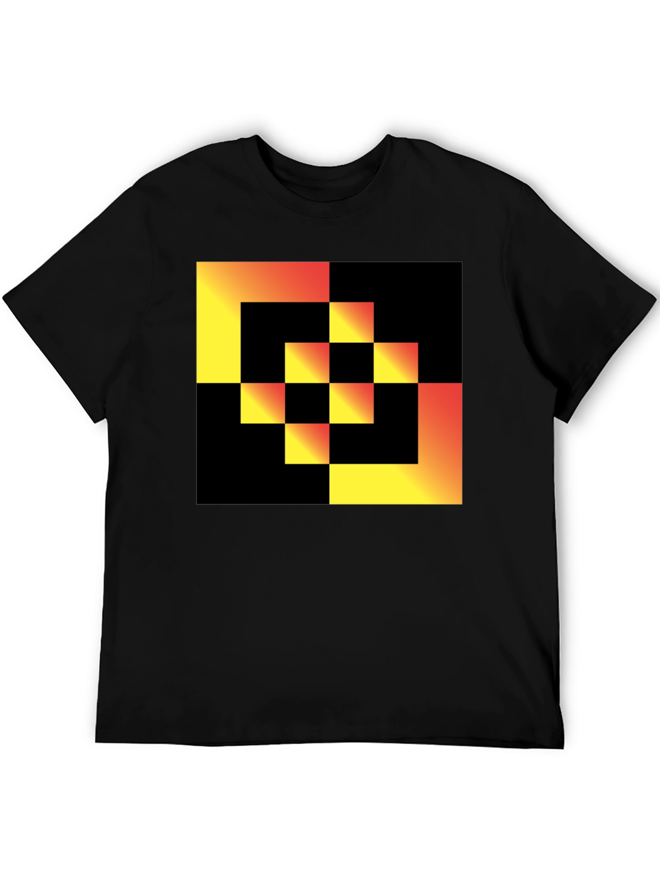 Geometric Gradient Square T-Shirt