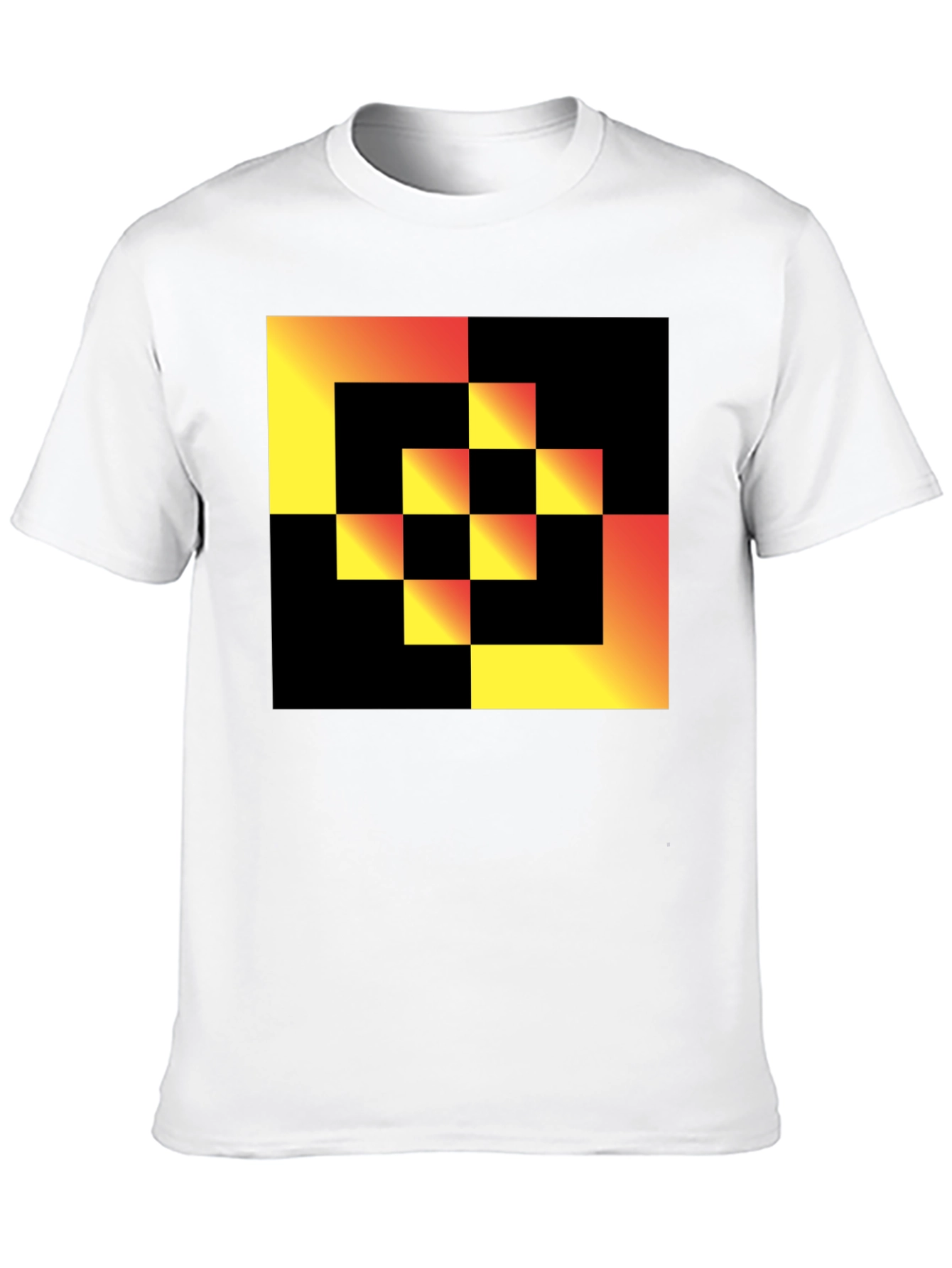 Geometric Gradient Square T-Shirt