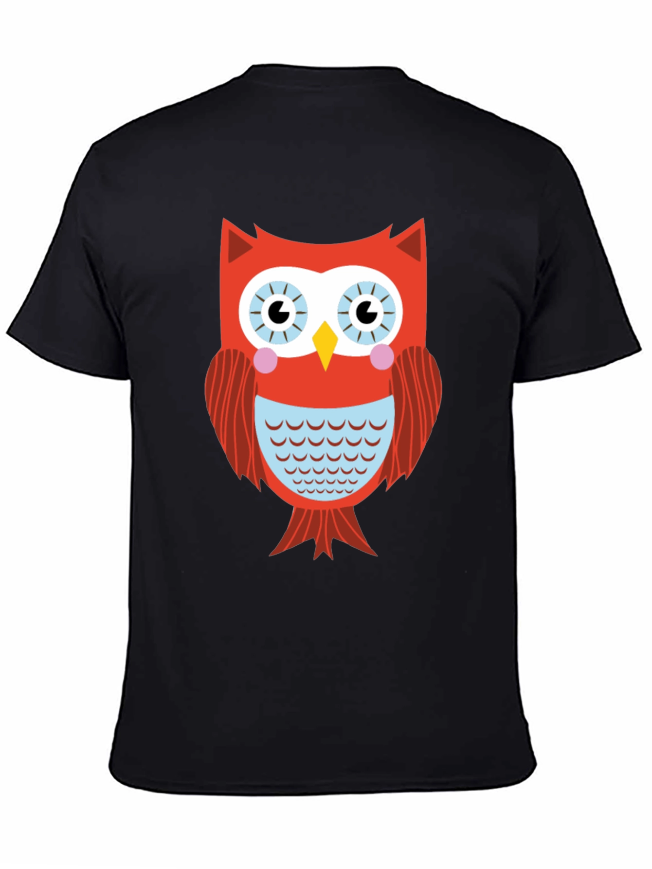 Cool Owl Graphic Black T-Shirt