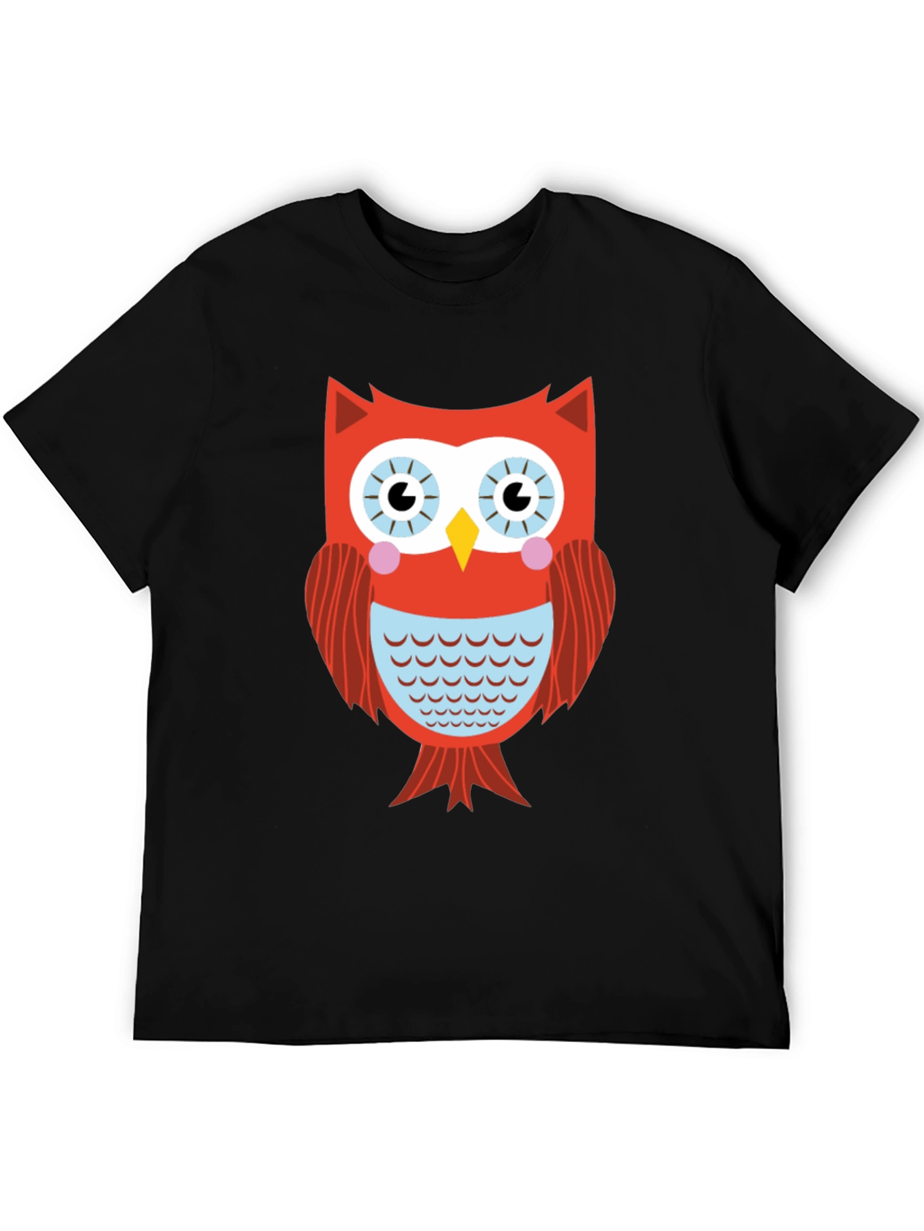 Cool Owl Graphic Black T-Shirt