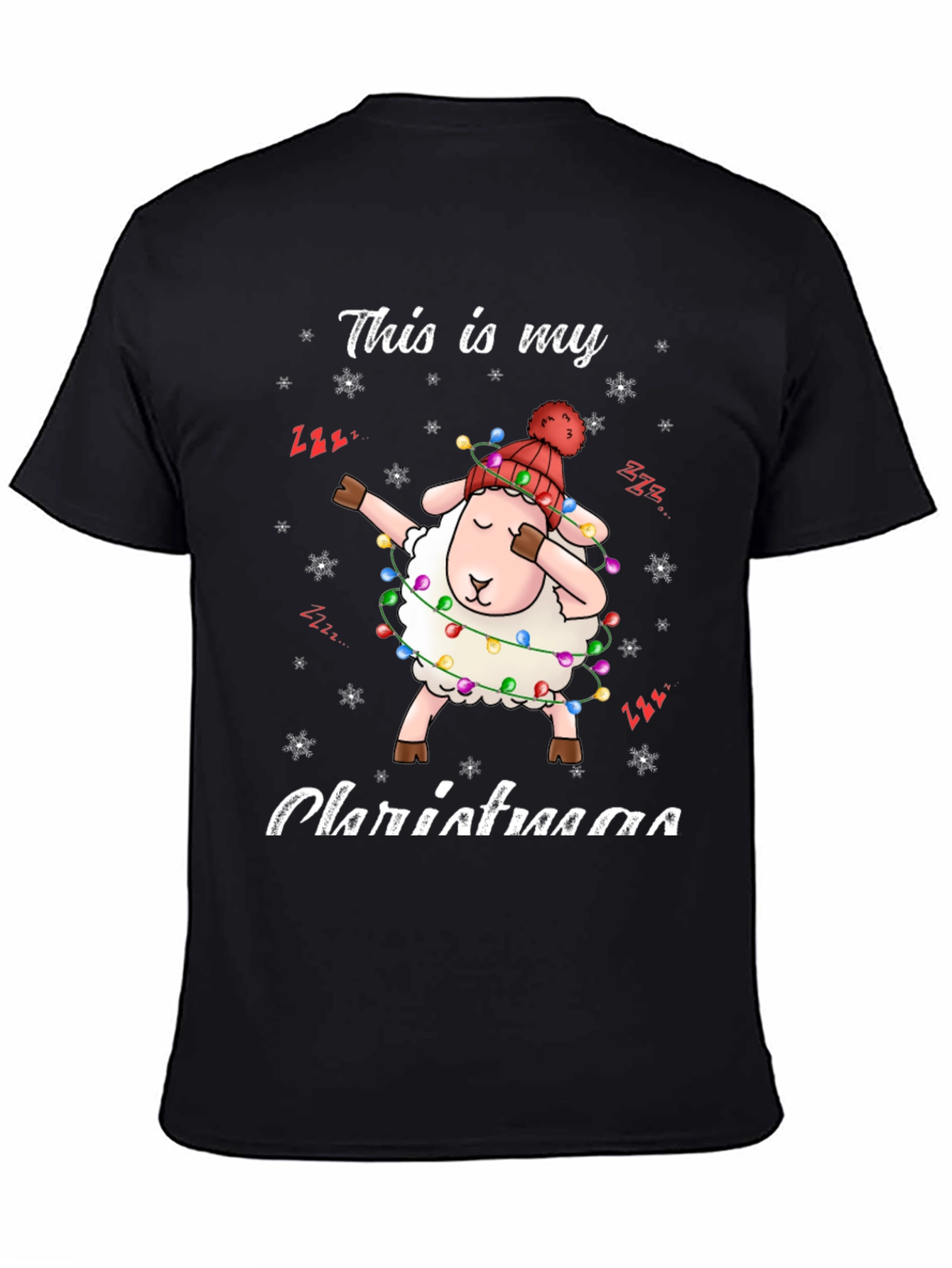 Funny Christmas Sheep Dab T-Shirt