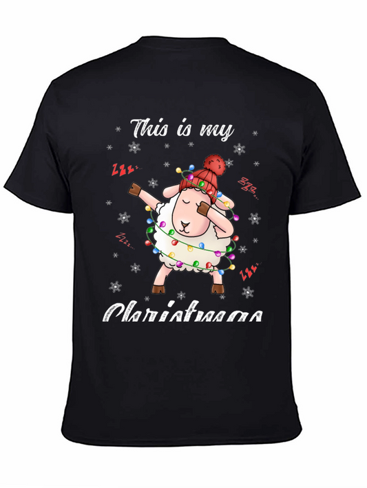 Funny Christmas Sheep Dab T-Shirt