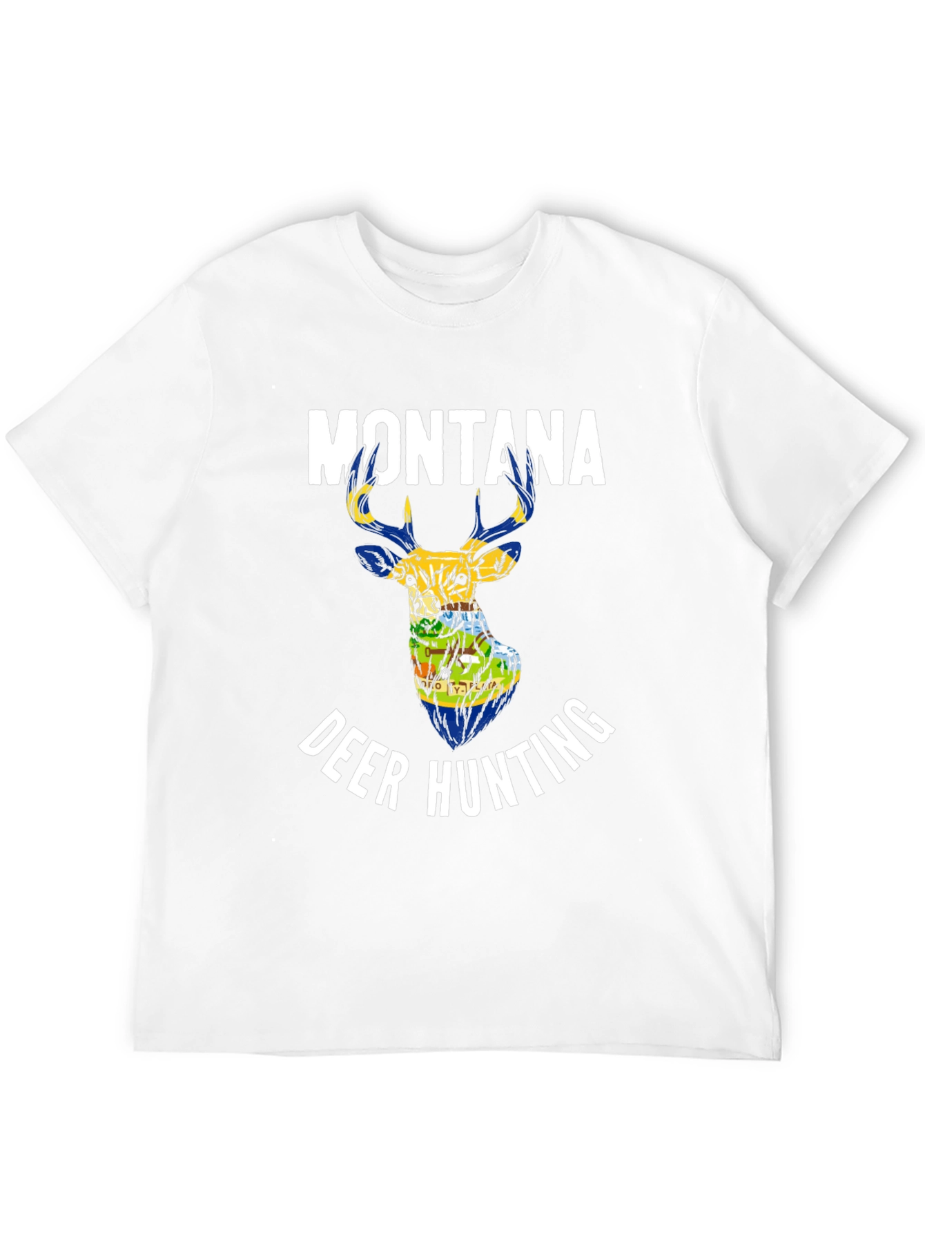 Montana Deer Hunting Graphic T-Shirt