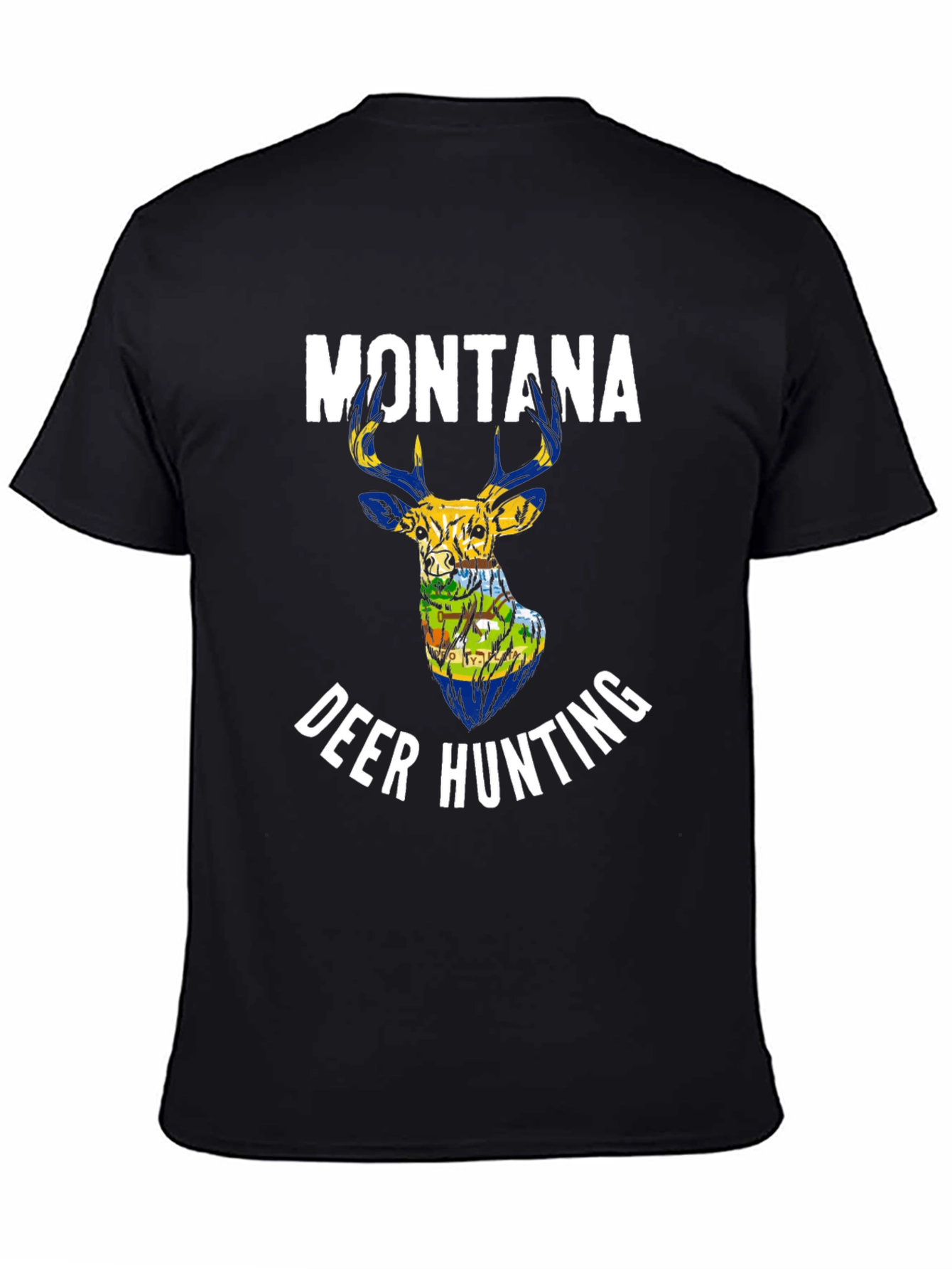 Montana Deer Hunting Graphic T-Shirt