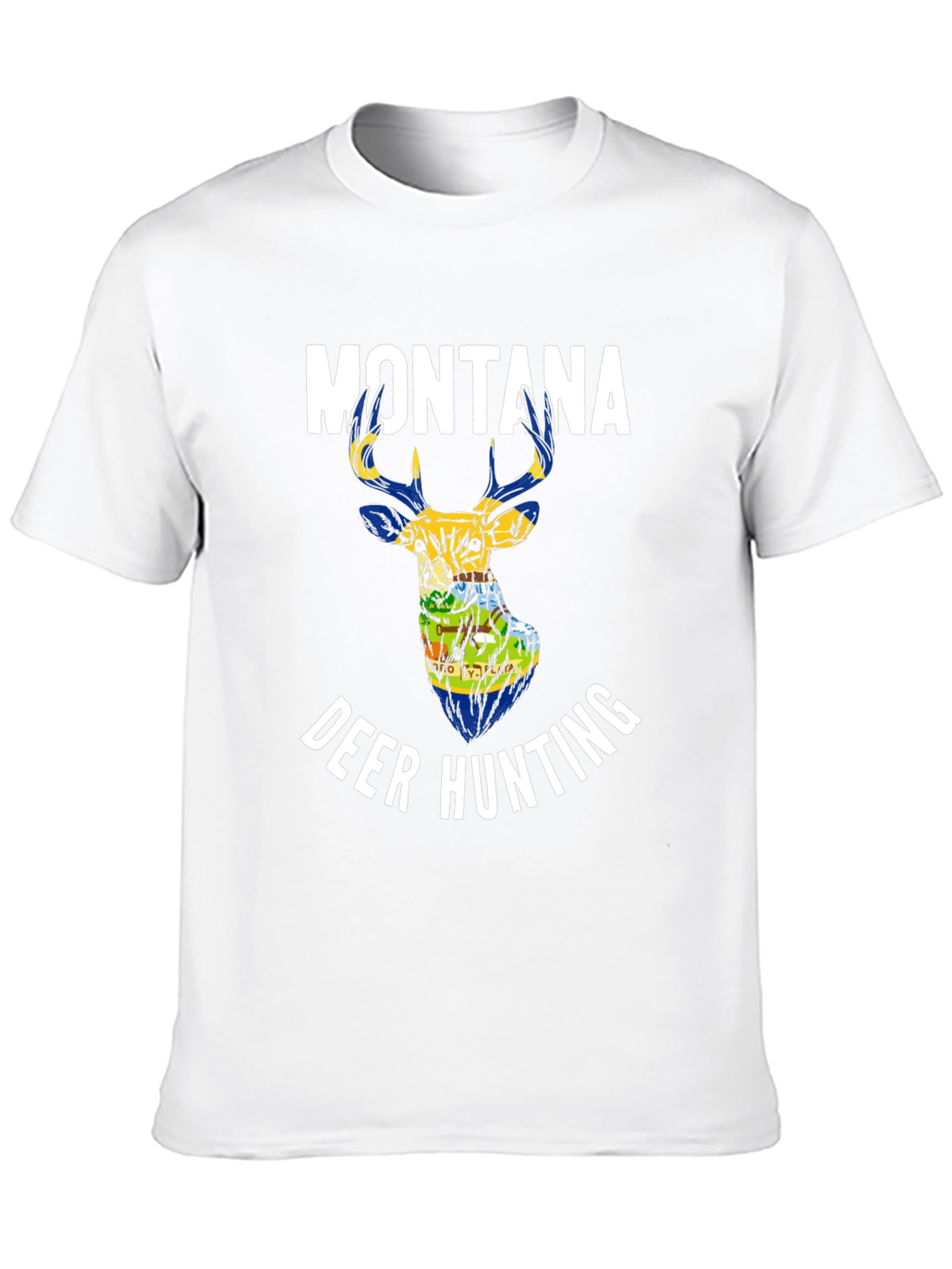 Montana Deer Hunting Graphic T-Shirt