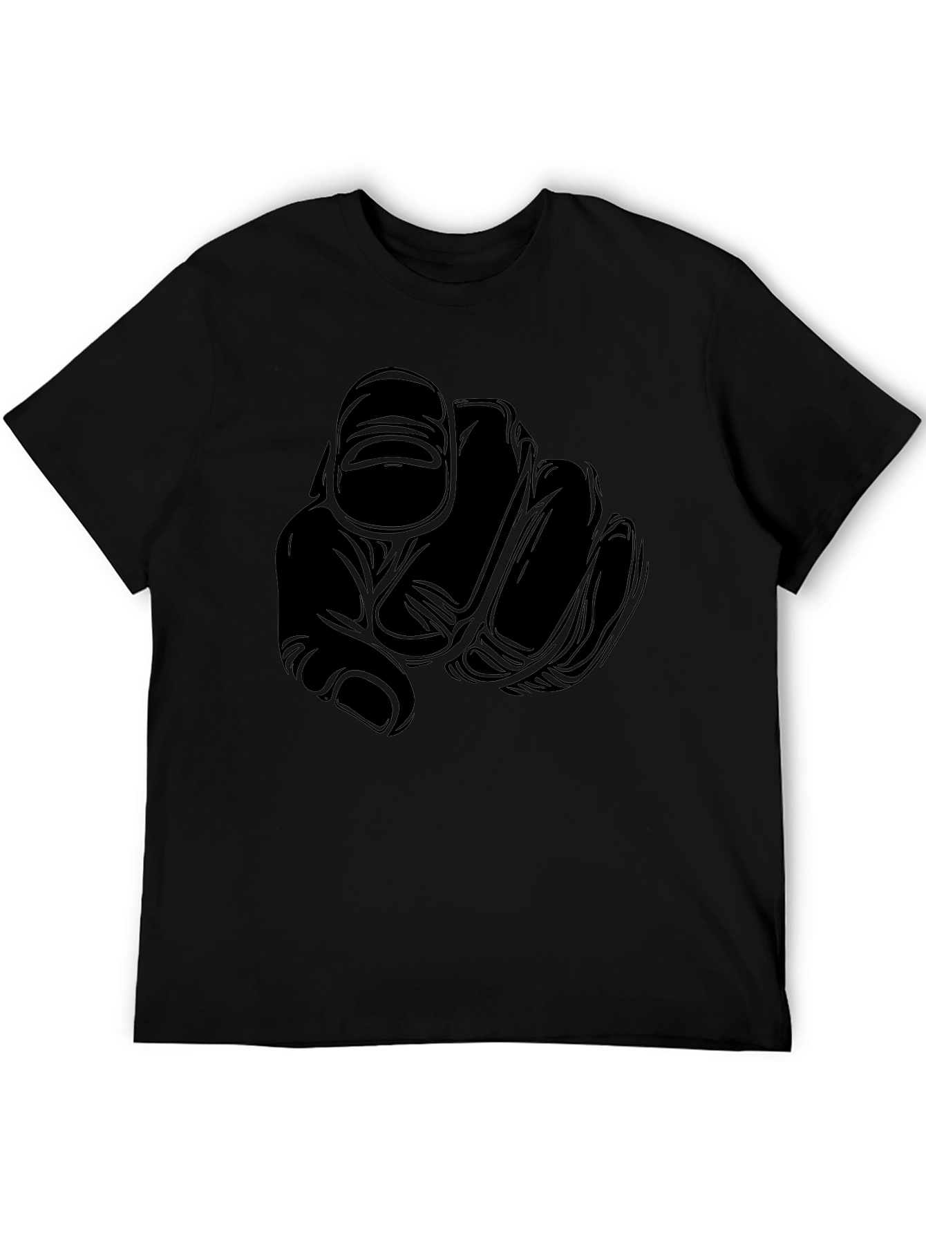 Pointing Finger Graphic Tee - Bold Statement Style