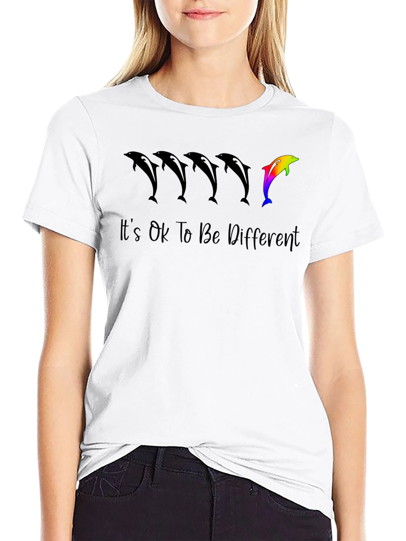 Its Ok To Be Different Dolphin Pride T-Shirt