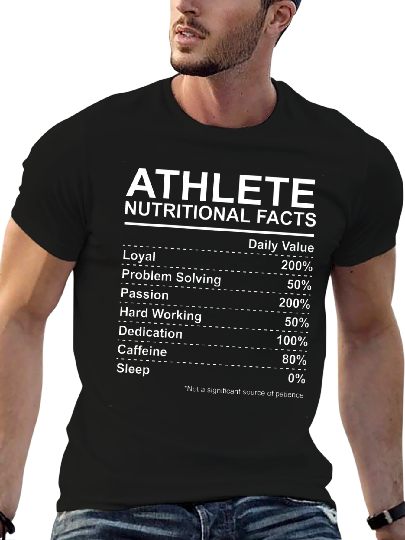 Athlete Nutritional Facts T-Shirt