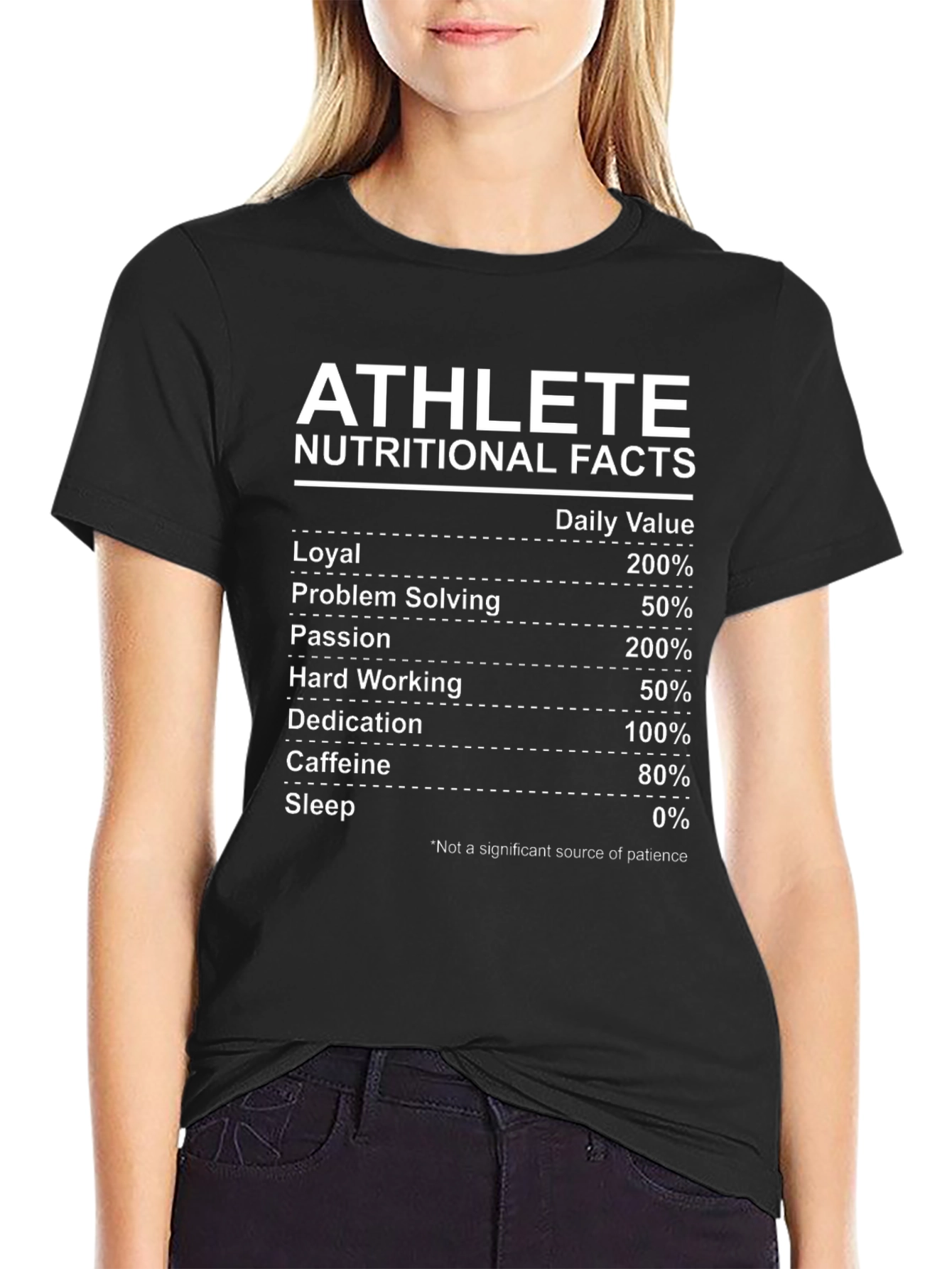 Athlete Nutritional Facts T-Shirt
