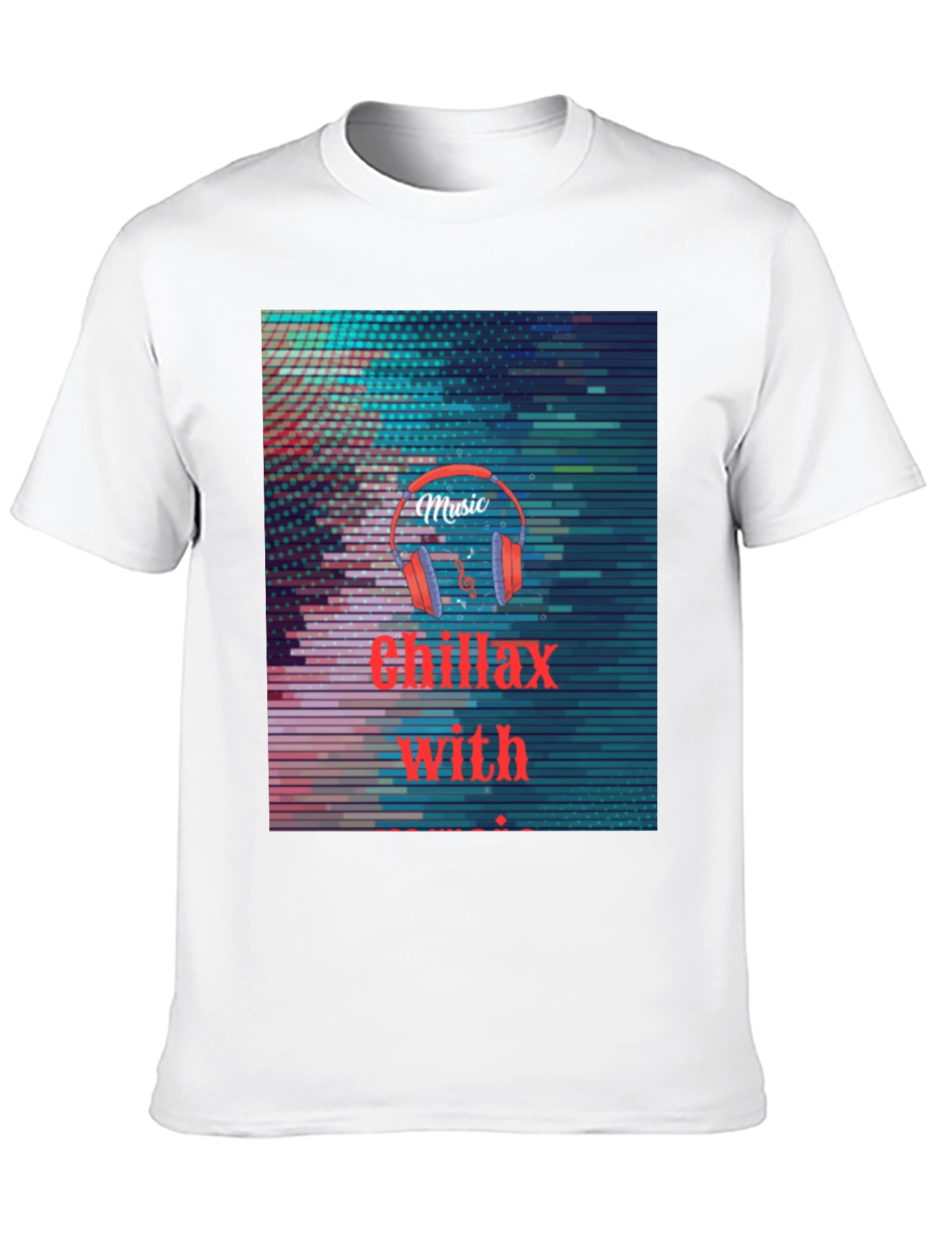 Chillax with Music T-Shirt - Black