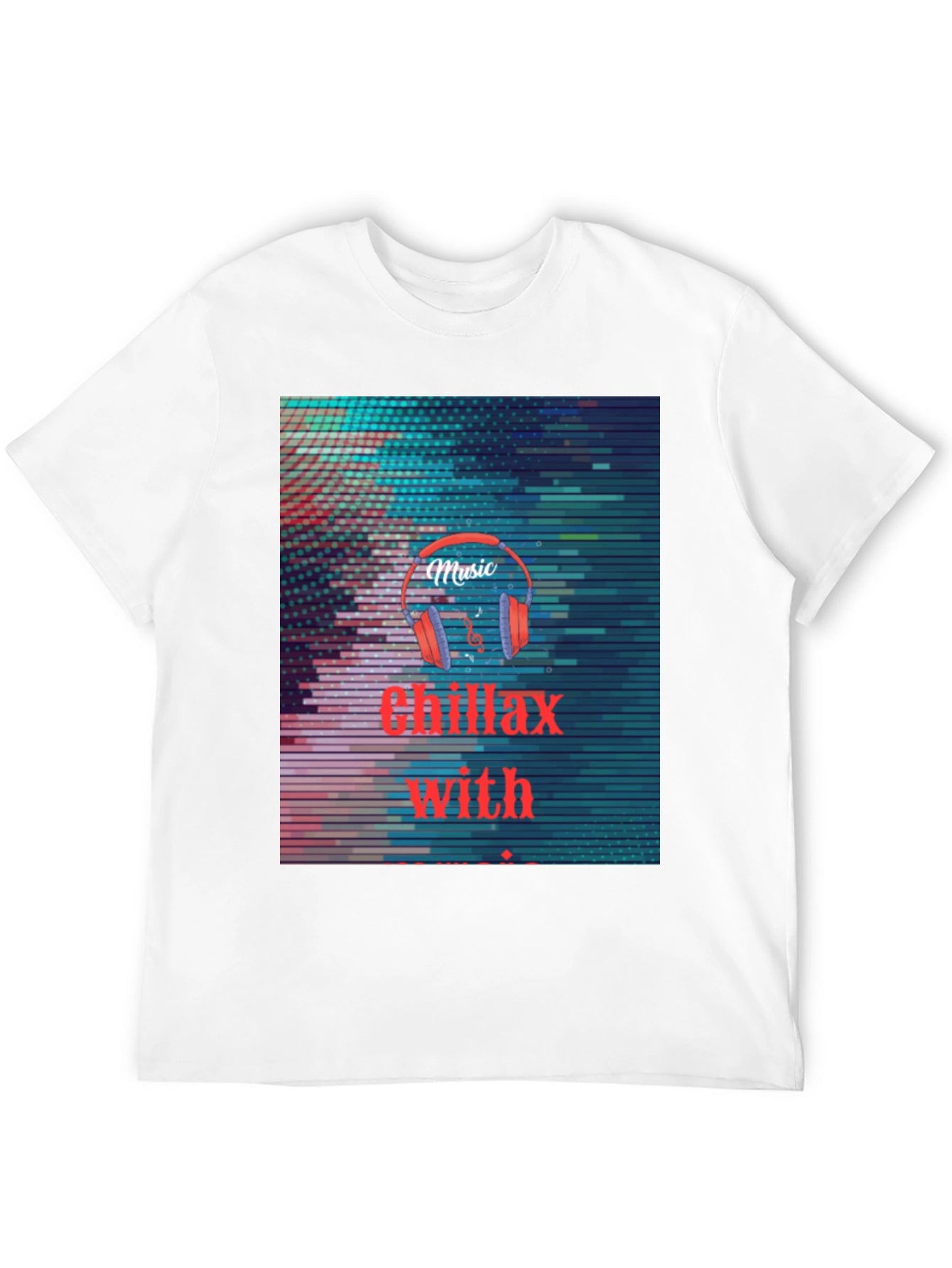 Chillax with Music T-Shirt - Black