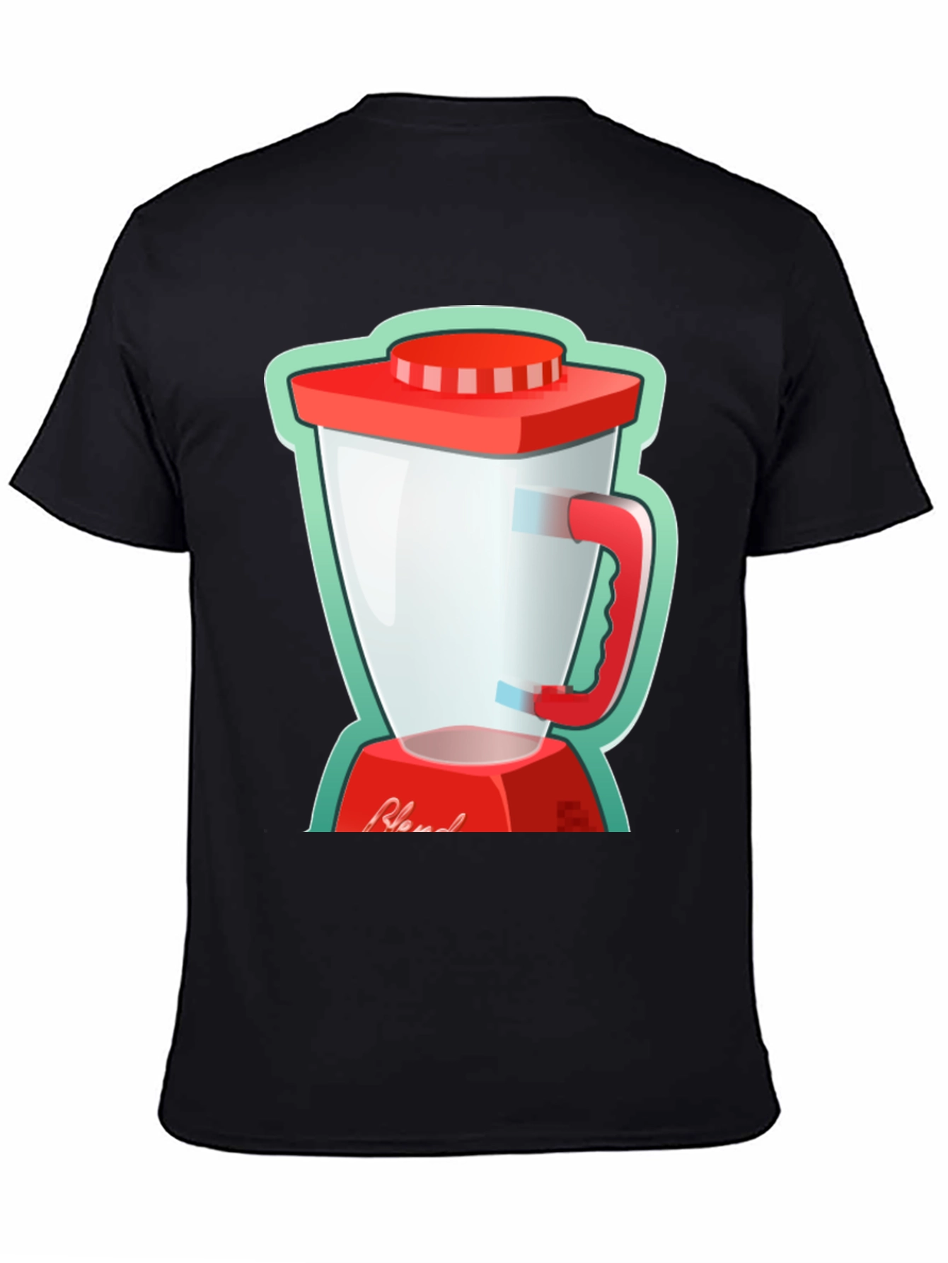 Blend Graphic Tee - Black Cotton T-Shirt