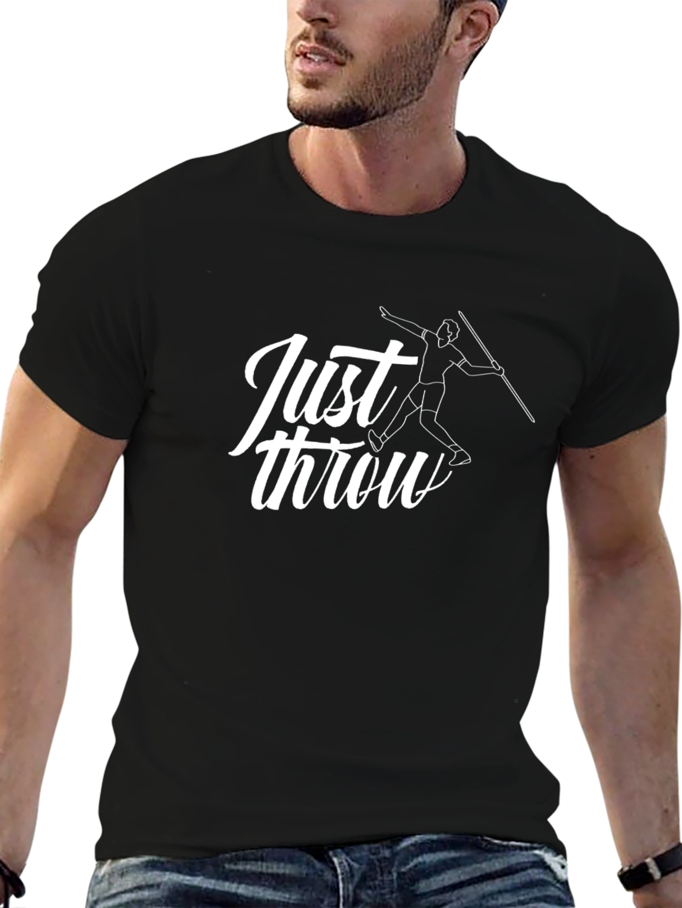 Just Throw Tee - Mens Black T-Shirt