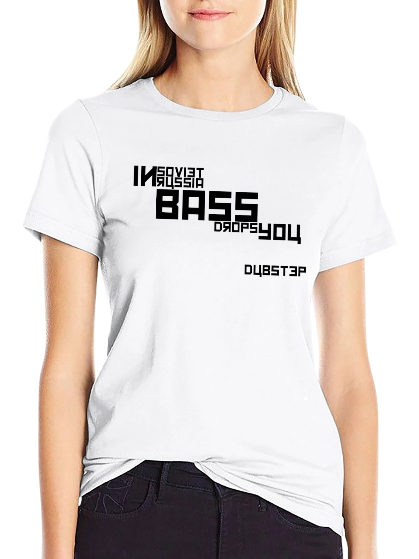 Soviet Russia Bass Drops You Black T-Shirt