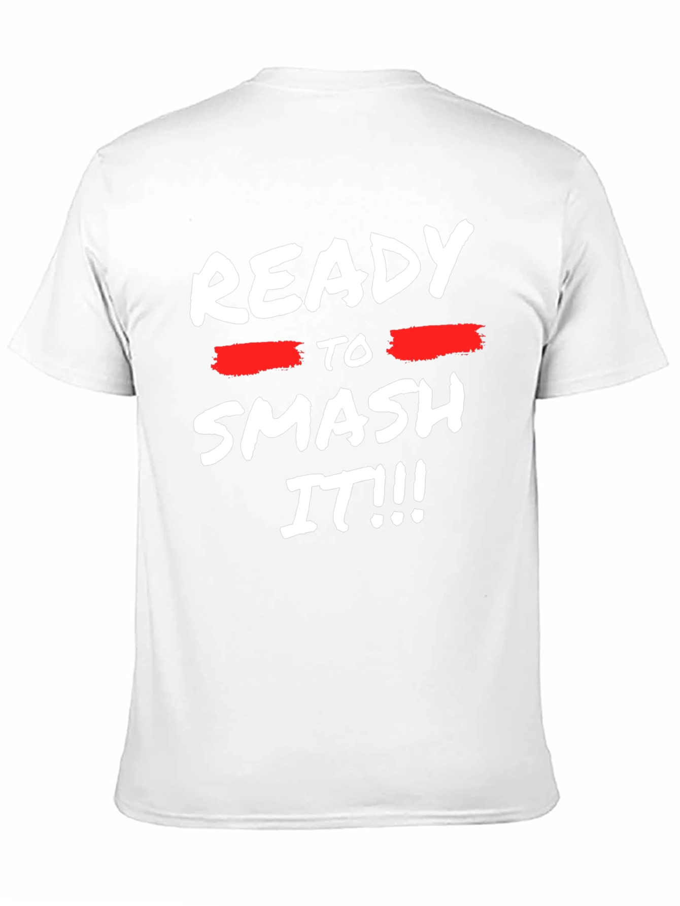 Ready to Smash It Mens Black Graphic Tee
