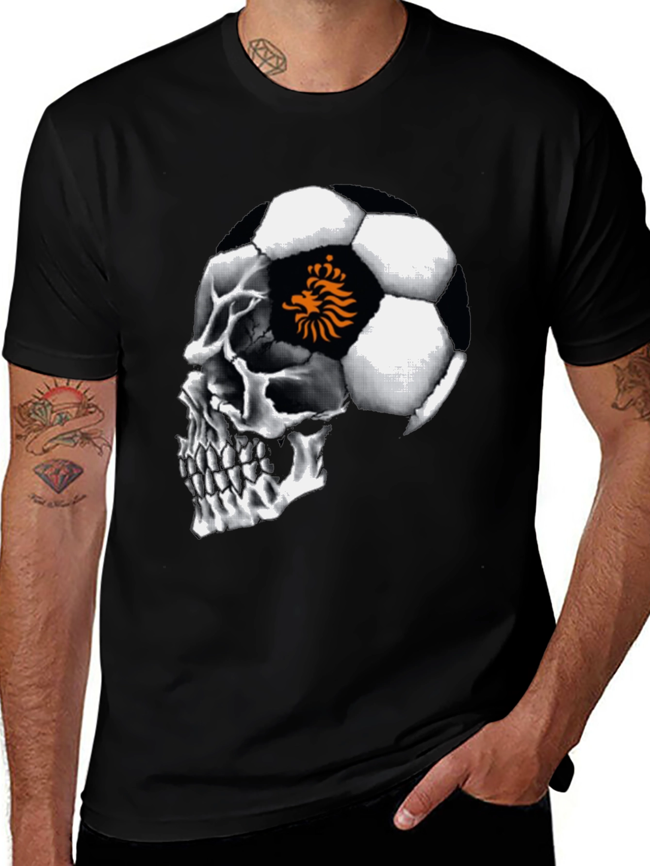 Skull Football Netherlands T-Shirt