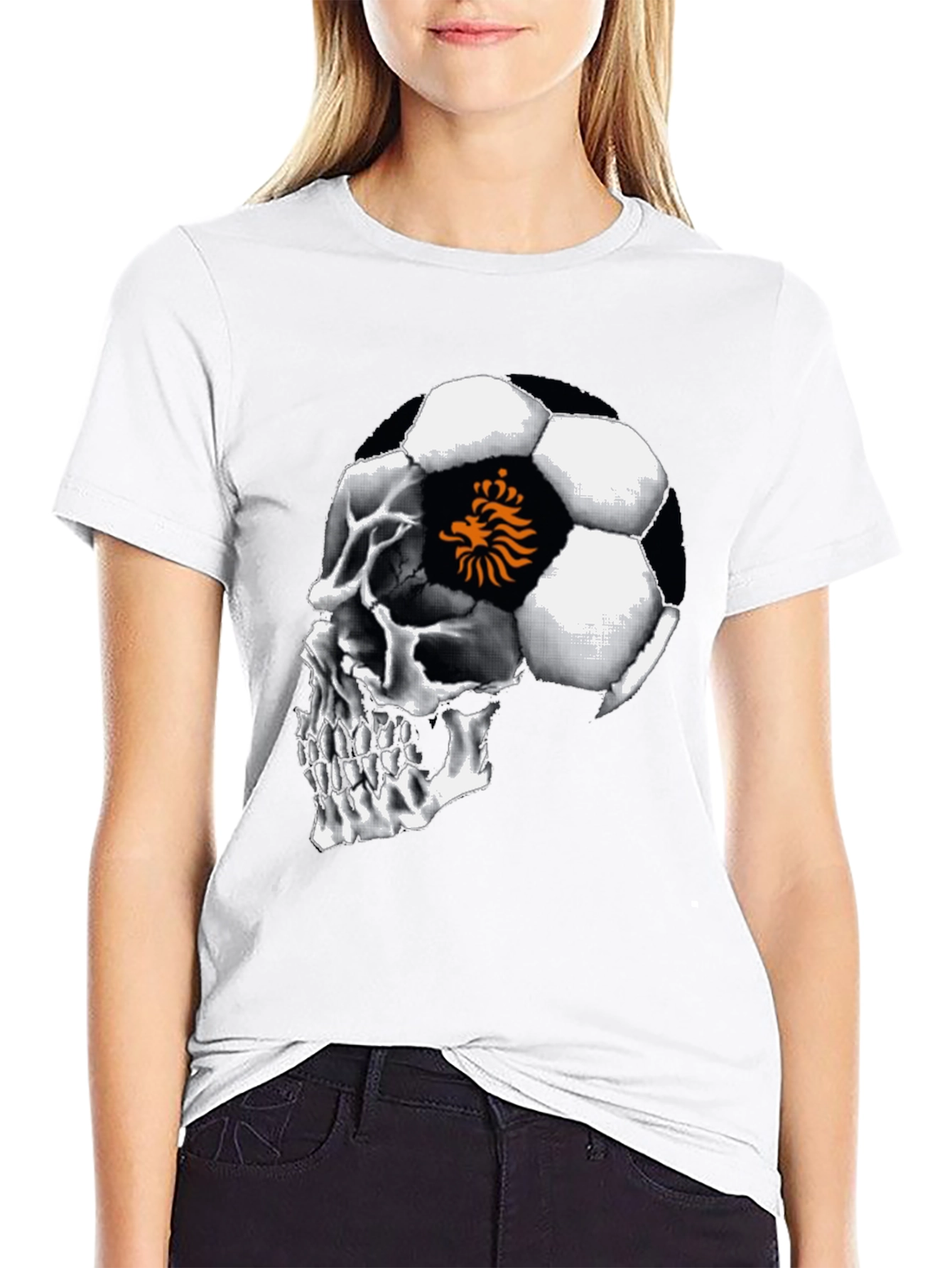 Skull Football Netherlands T-Shirt