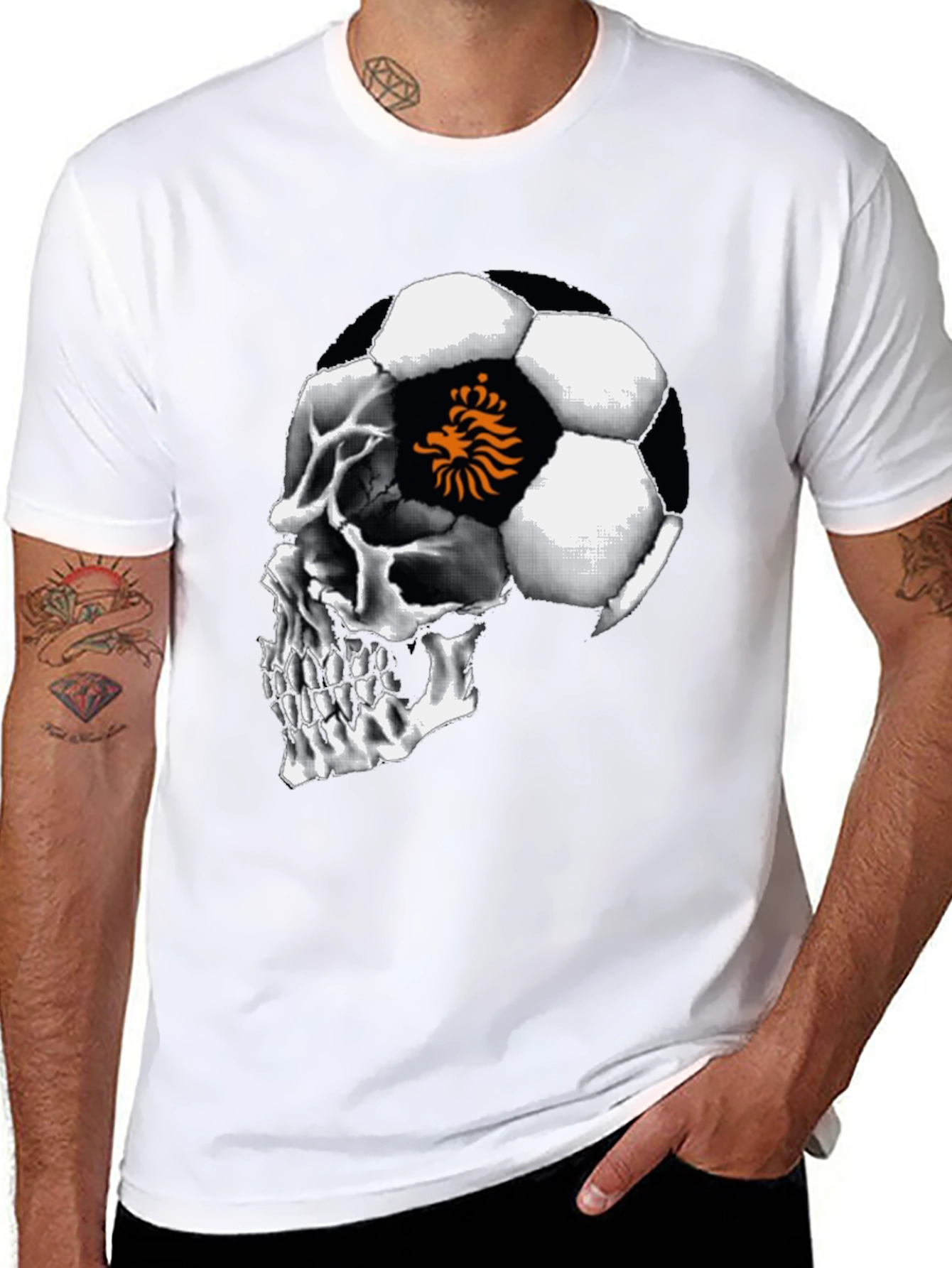 Skull Football Netherlands T-Shirt