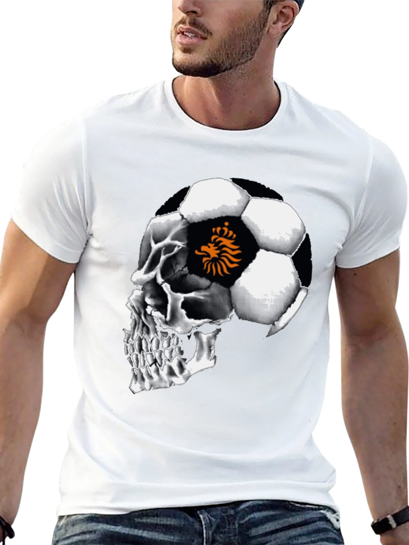 Skull Football Netherlands T-Shirt