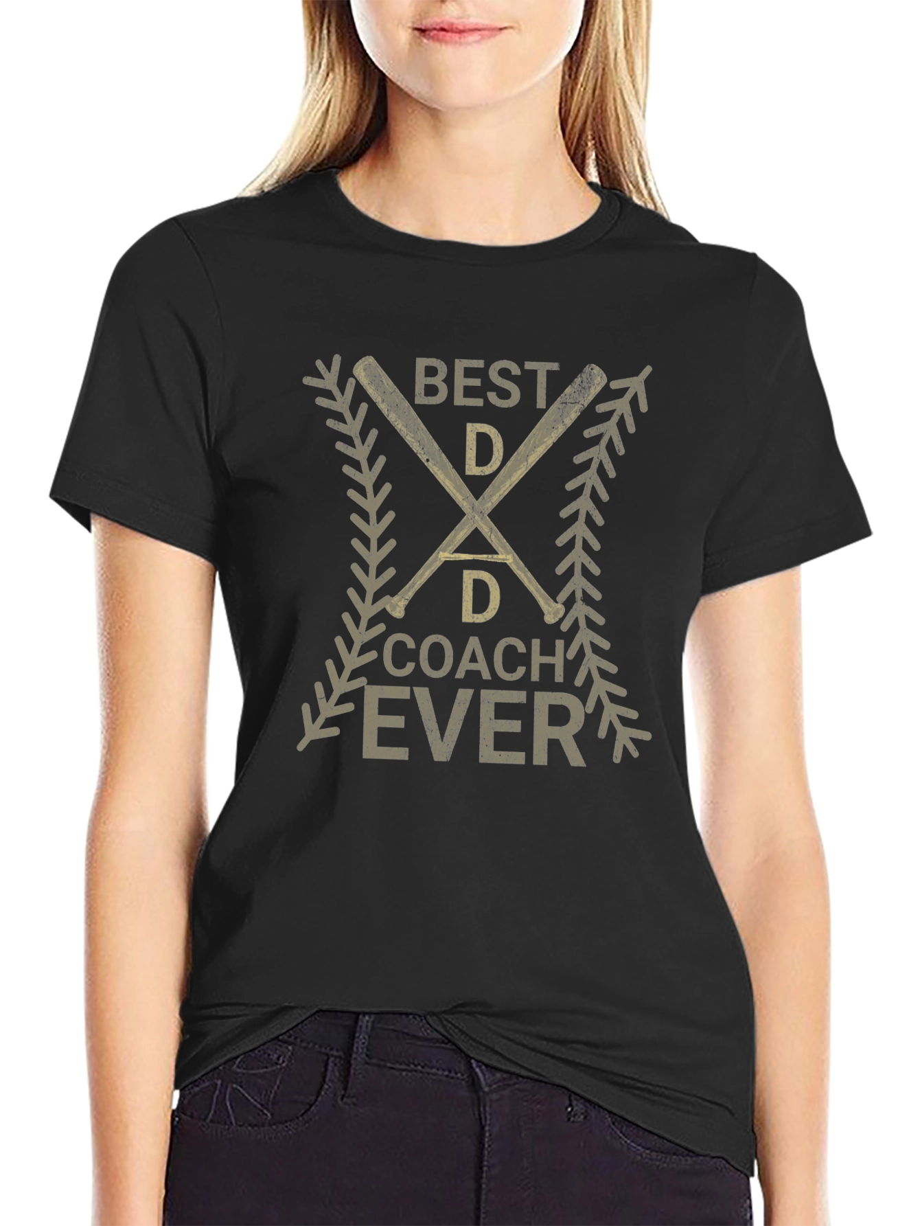 Best Dad Coach Ever Baseball T-Shirt