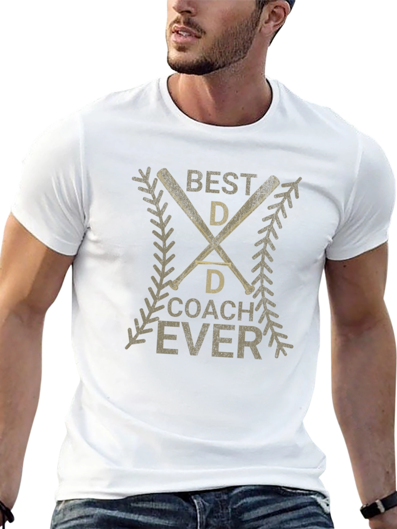 Best Dad Coach Ever Baseball T-Shirt