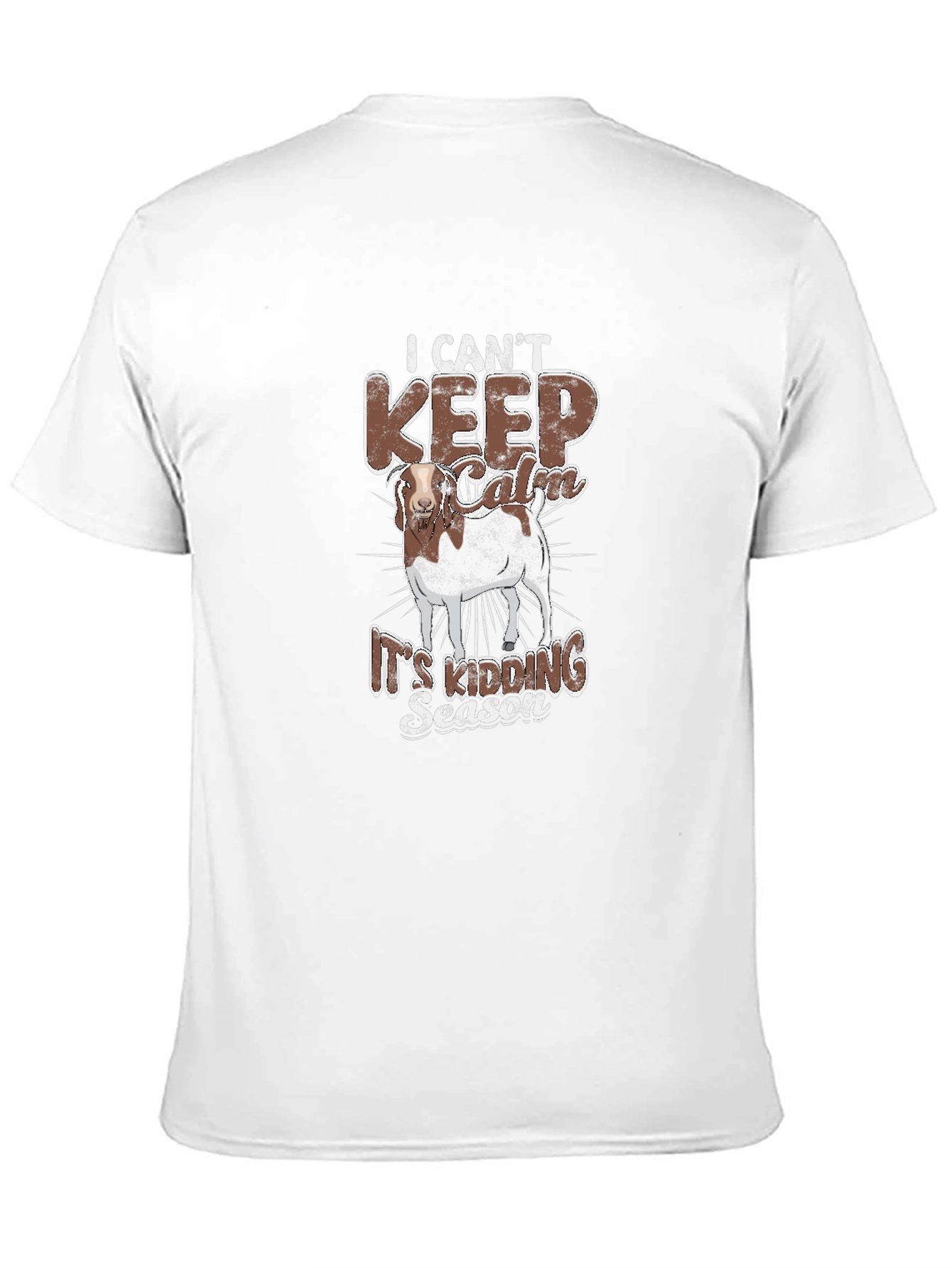 Funny Goat Kidding Season Black T-Shirt